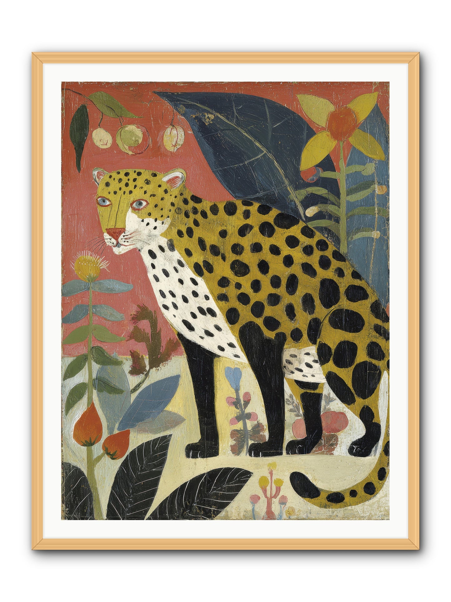 Spots Became an Obsession -- Framed Print - Natural 36x48