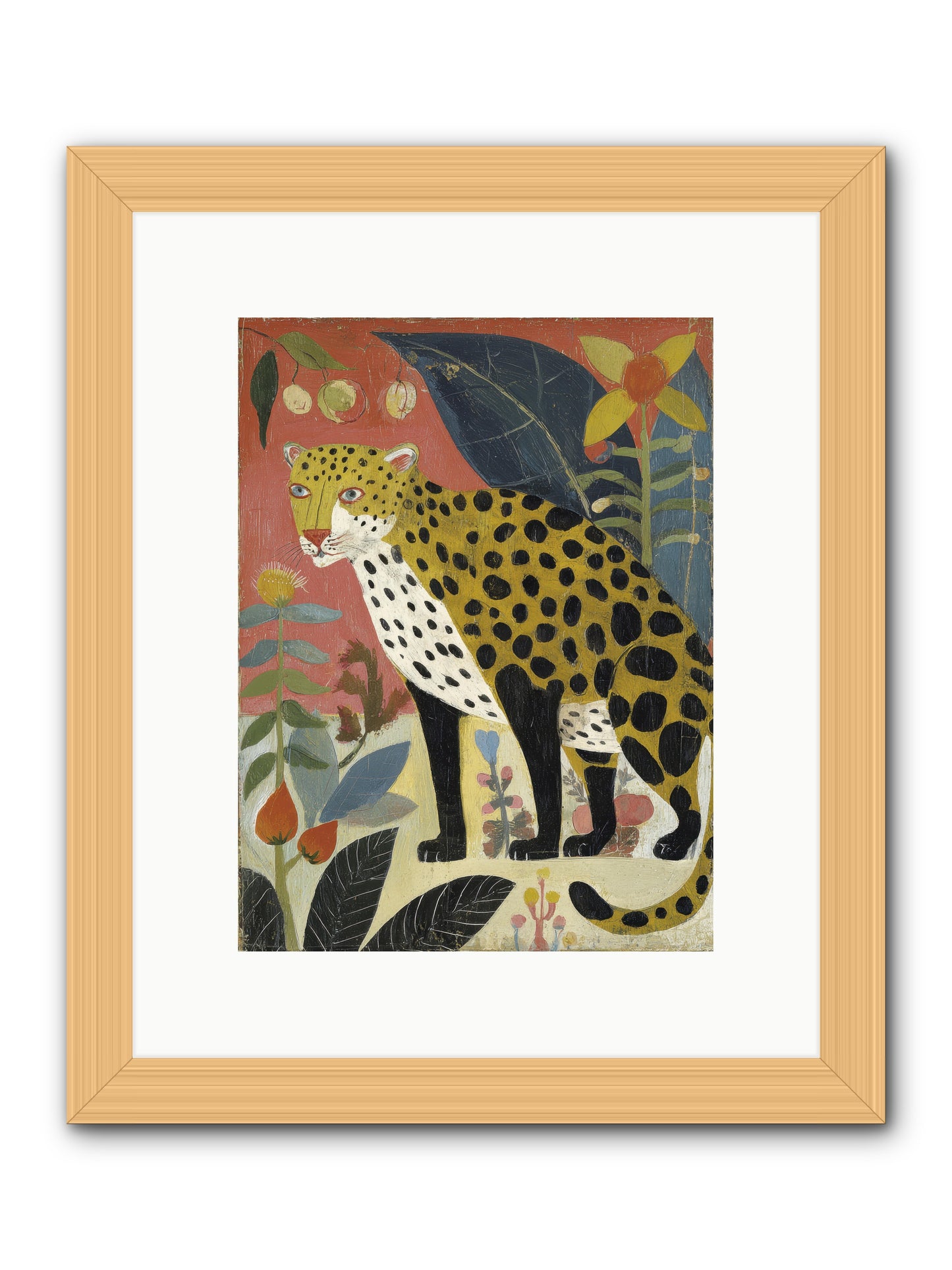 Spots Became an Obsession -- Framed Print - Natural 9x12