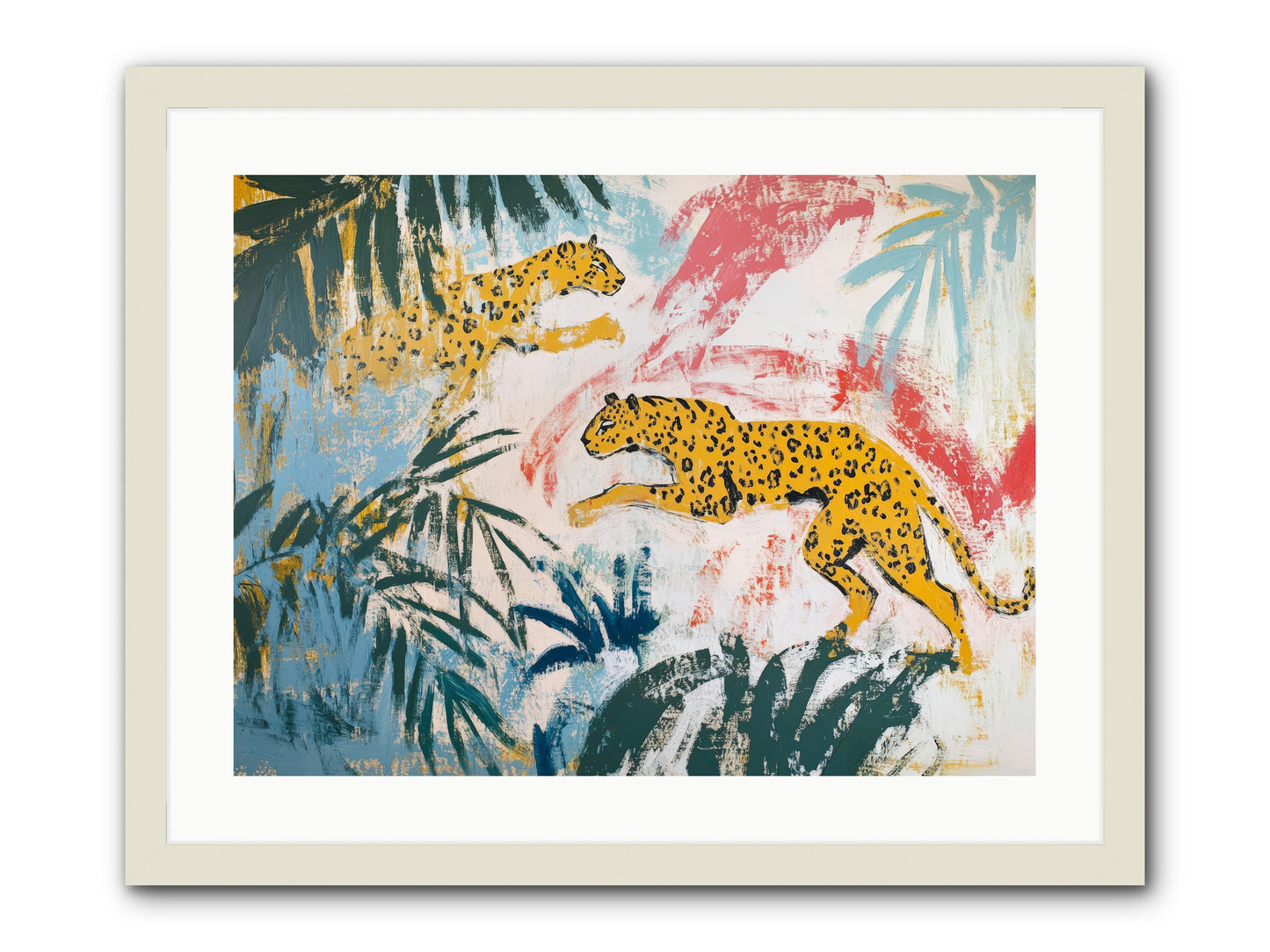 Spotted Court Of Kensington -- Framed Print - White 24x18