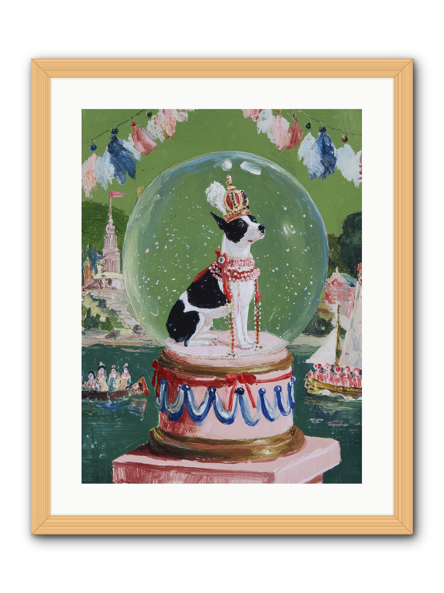 Sprightly Charm -- Framed Print - Natural 18x24