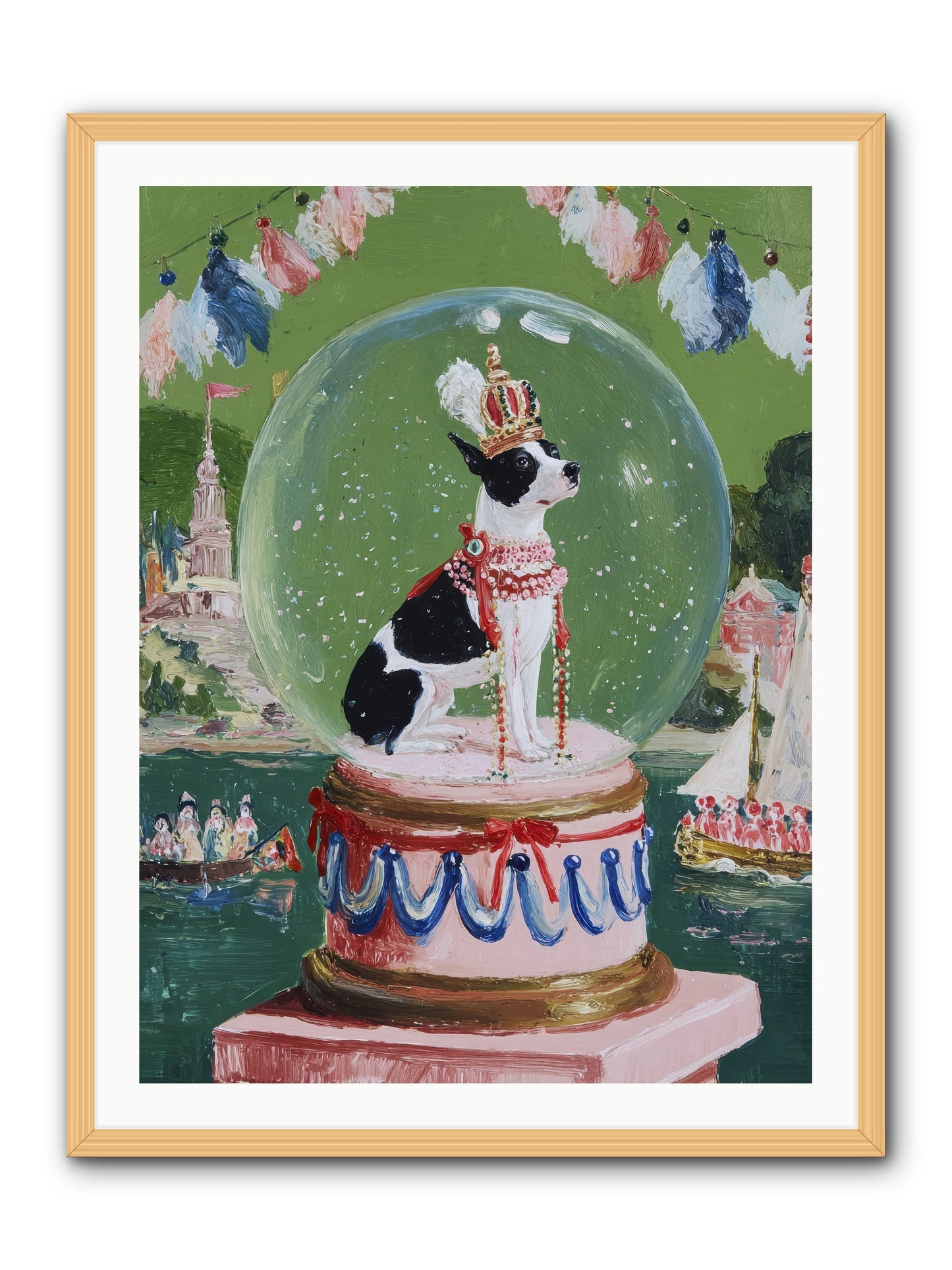 Sprightly Charm -- Framed Print - Natural 30x40