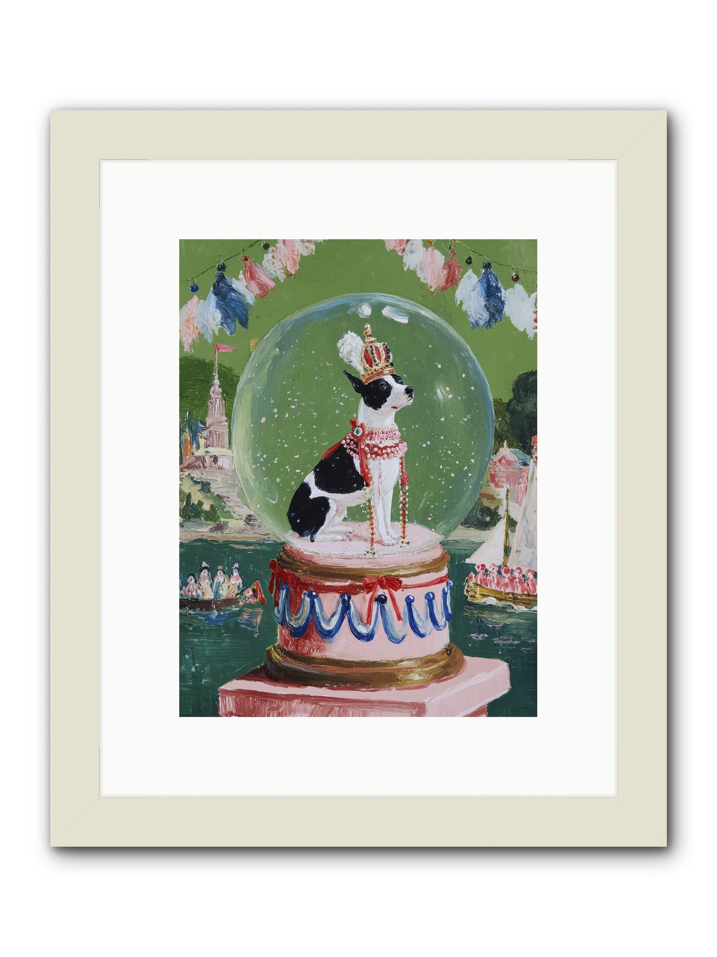 Sprightly Charm -- Framed Print - White 9x12