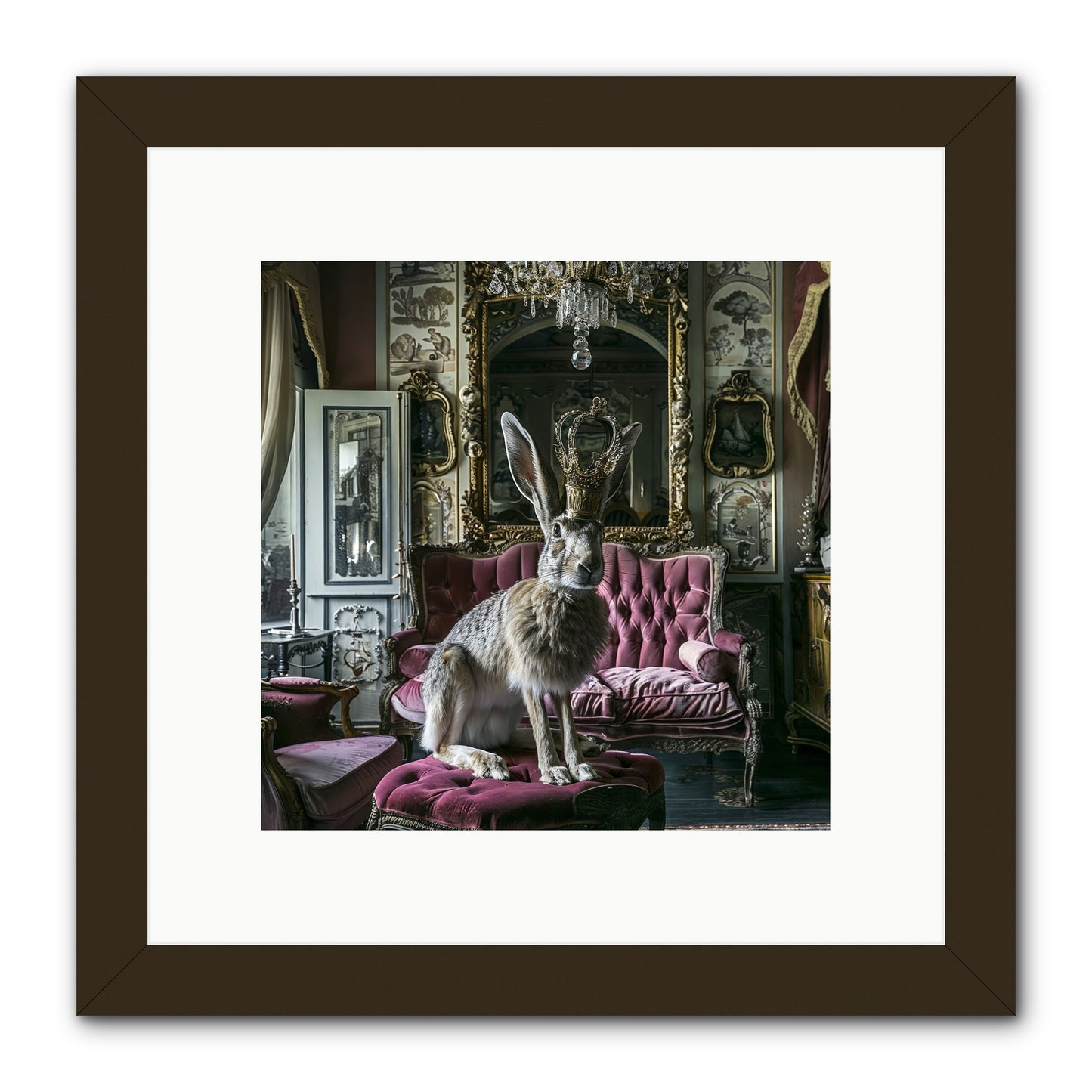 Spring Soiree -- Framed Print - Black 10x10