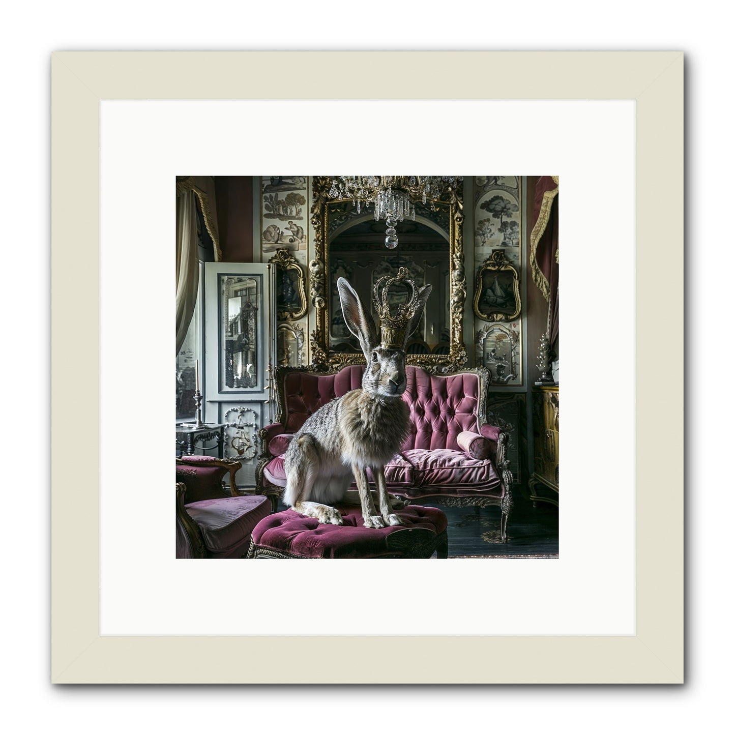 Spring Soiree -- Framed Print - White 10x10