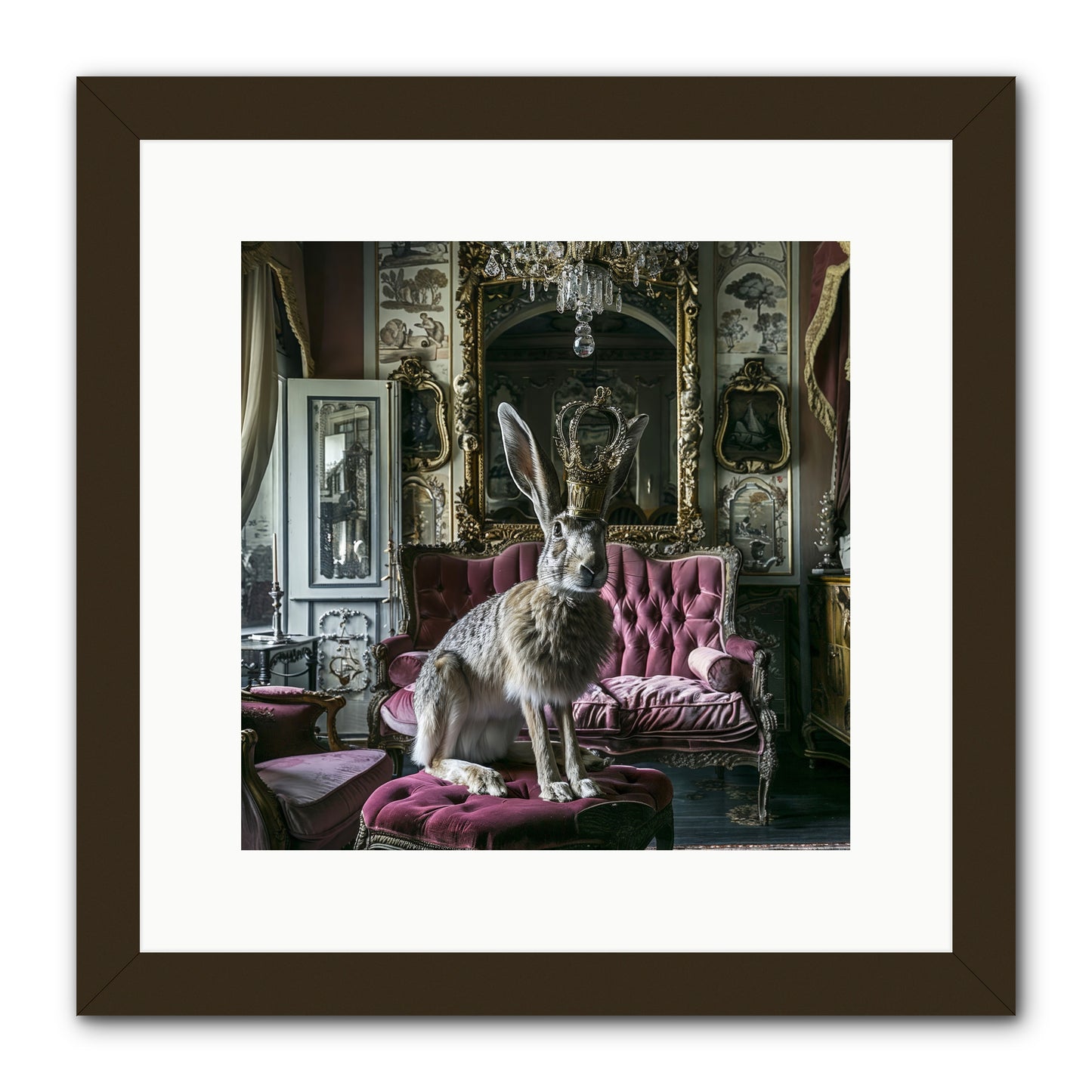 Spring Soiree -- Framed Print - Black 12x12