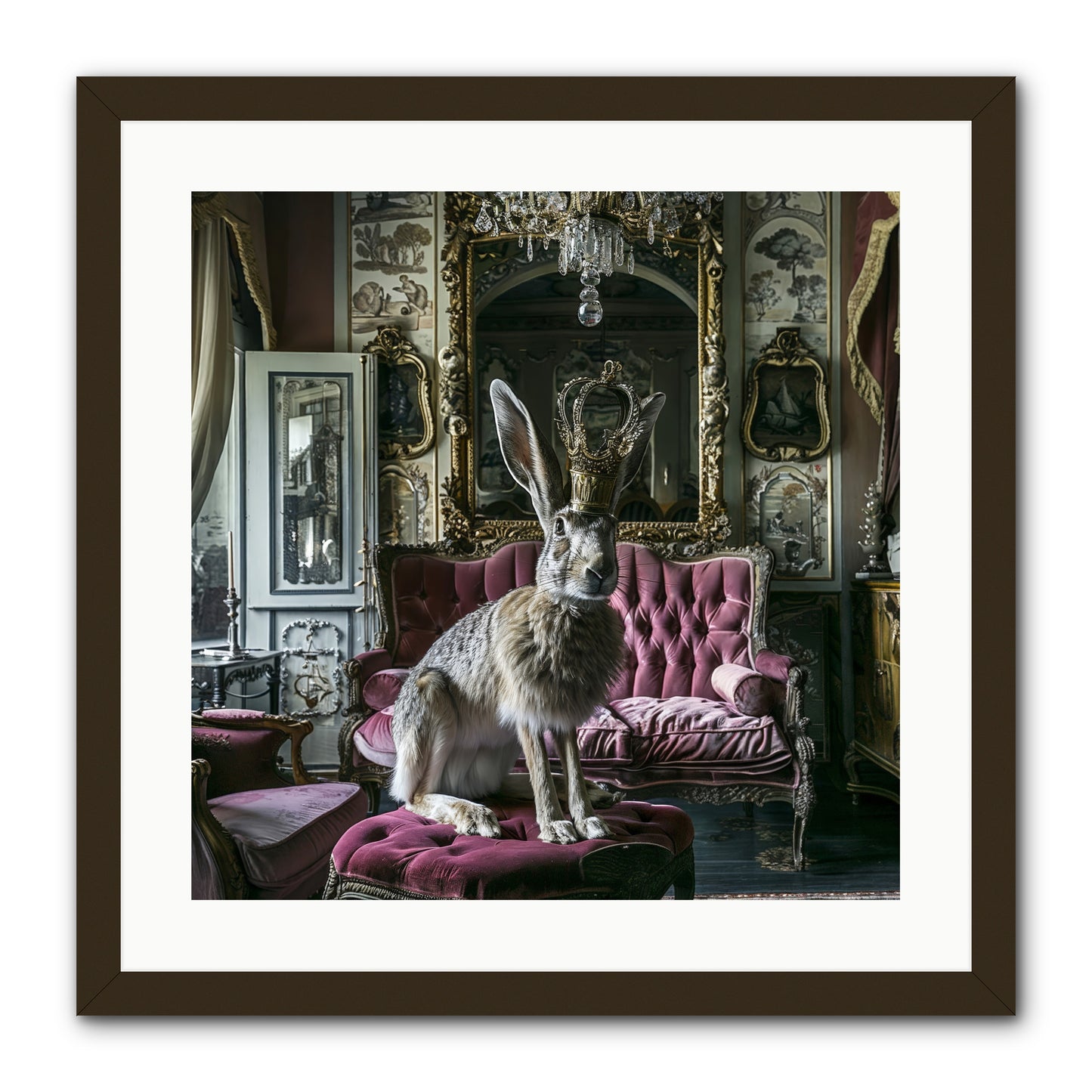 Spring Soiree -- Framed Print - Black 20x20