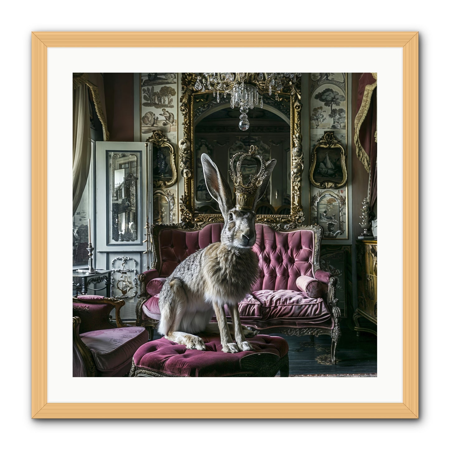 Spring Soiree -- Framed Print - Natural 24x24