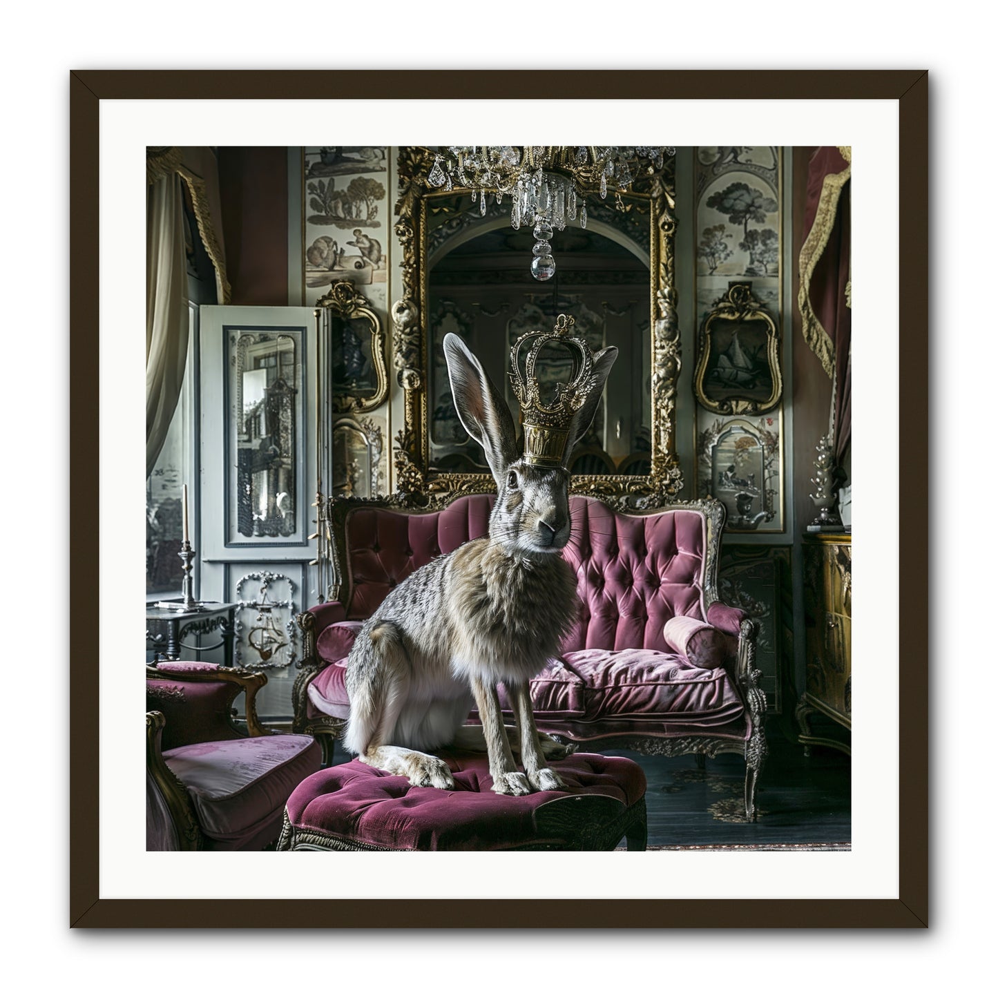 Spring Soiree -- Framed Print - Black 30x30