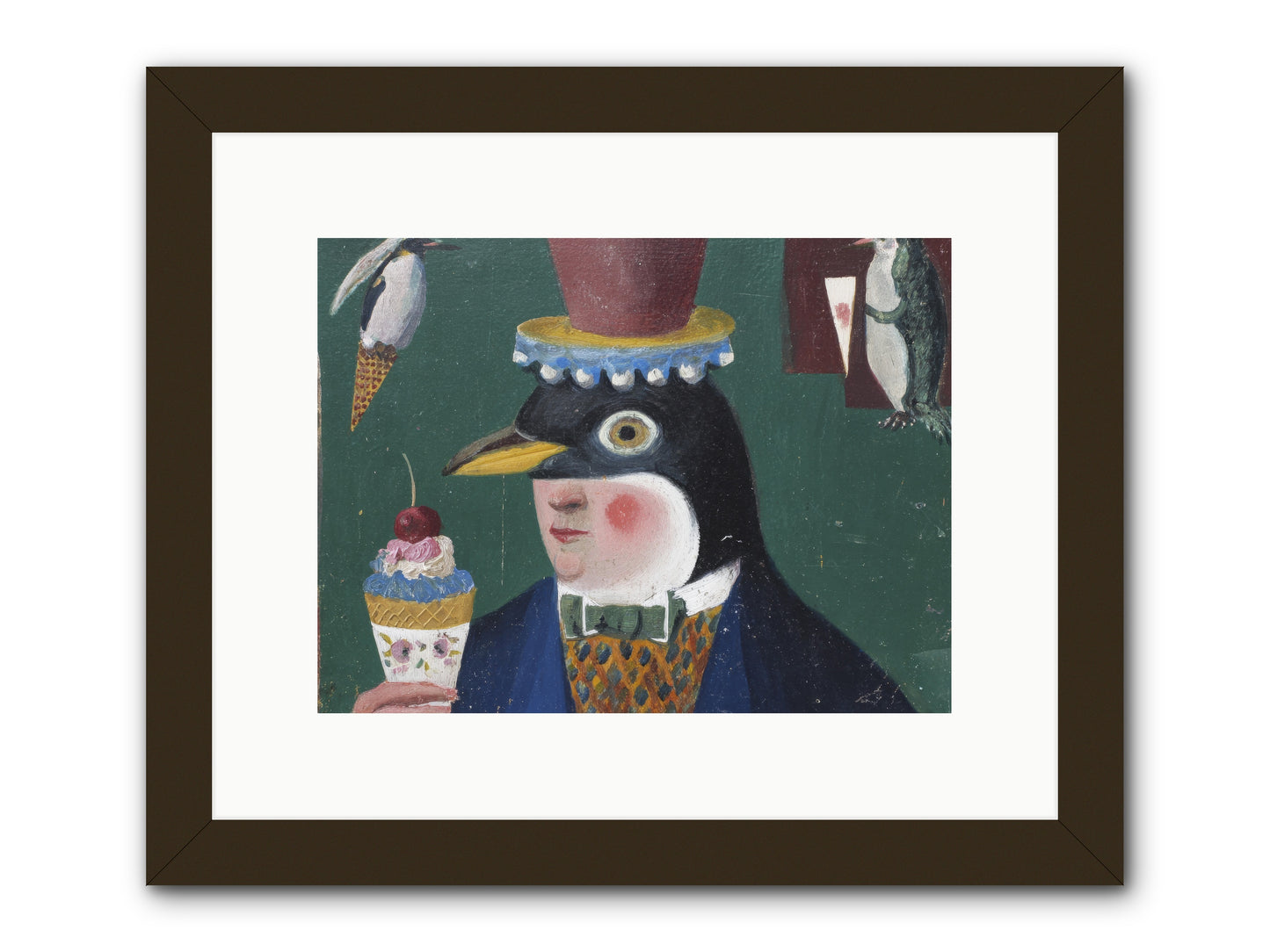 Spring’s Secret Address -- Framed Print - Black 12x9