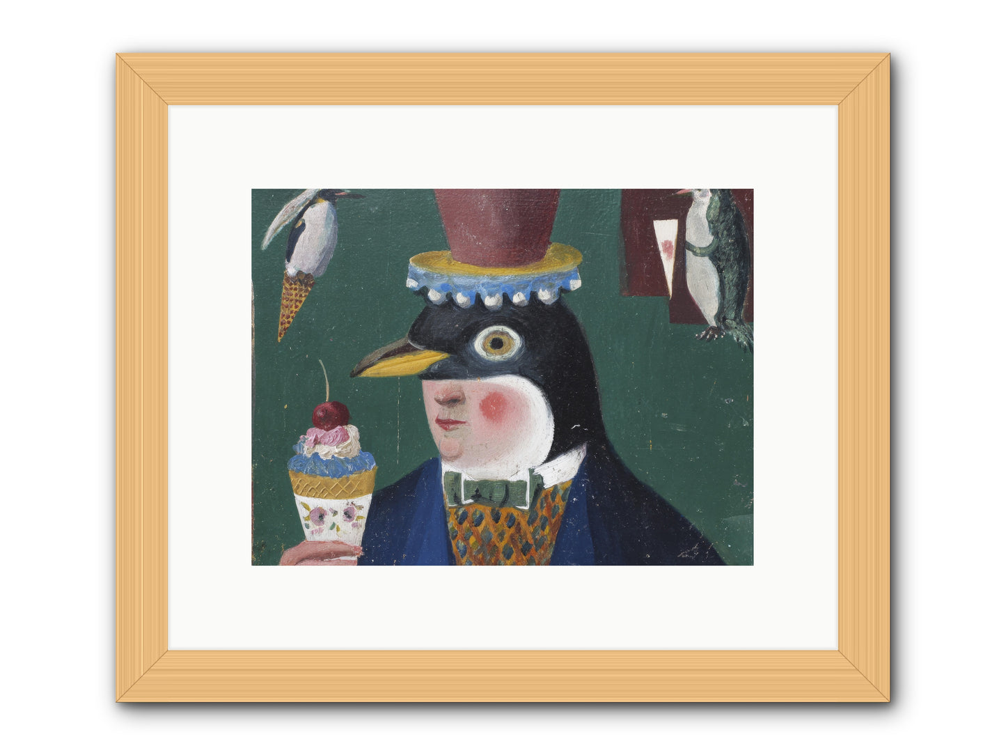 Spring’s Secret Address -- Framed Print - Natural 12x9