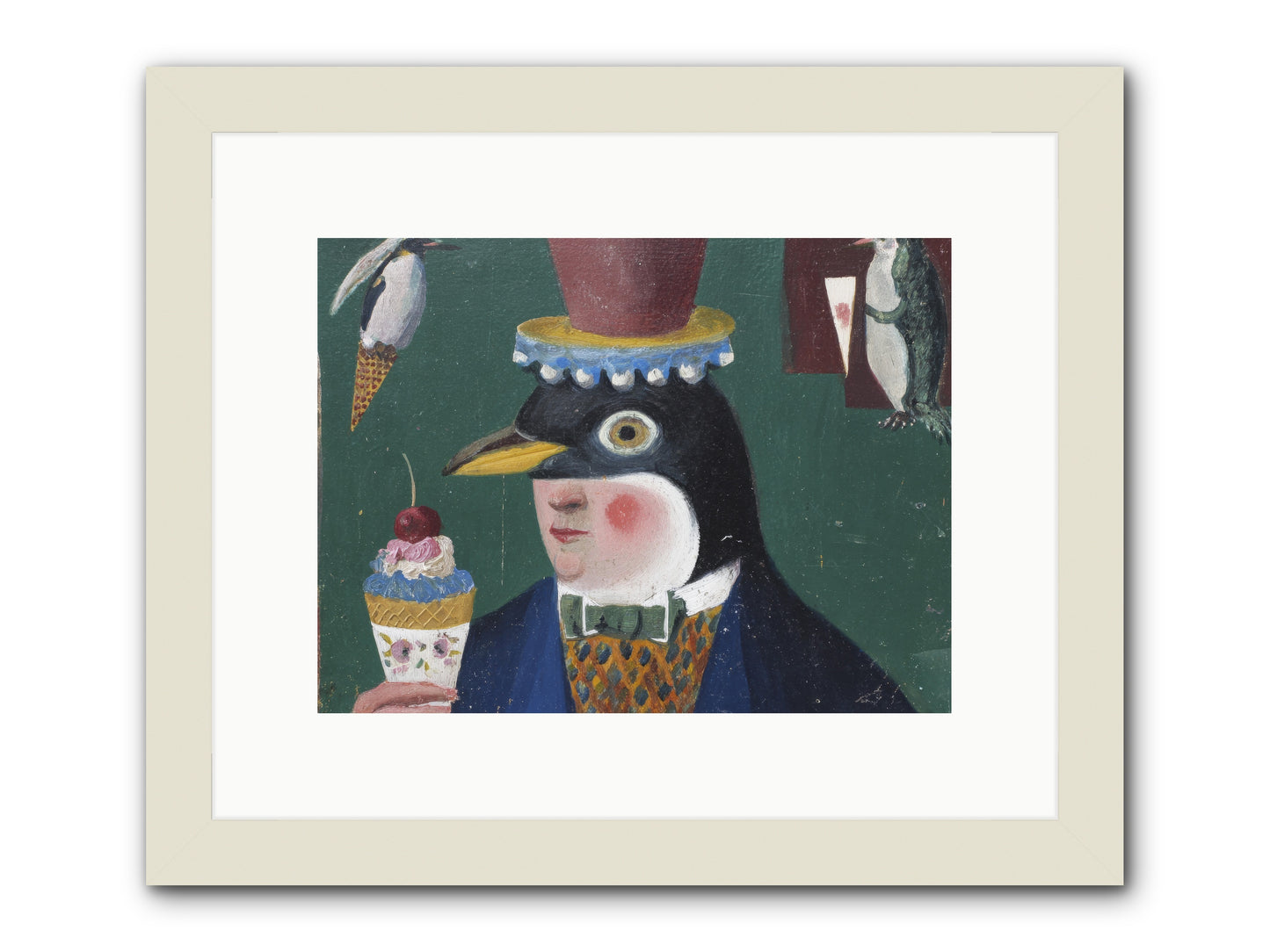 Spring’s Secret Address -- Framed Print - White 12x9