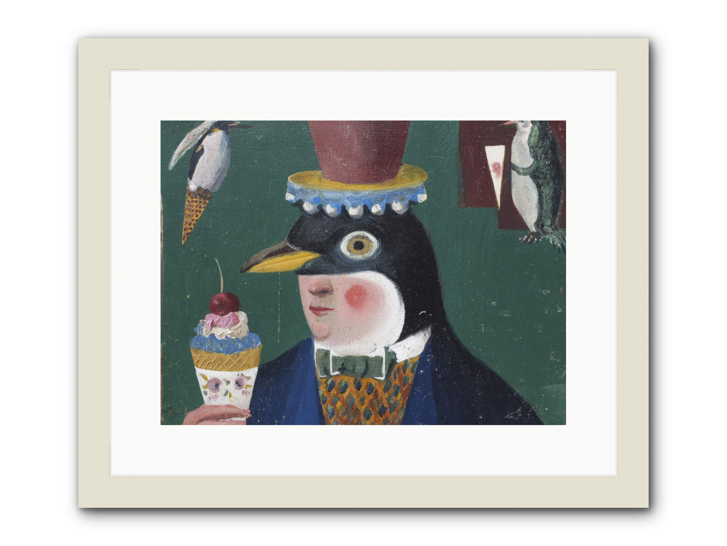 Spring’s Secret Address -- Framed Print - White 16x12