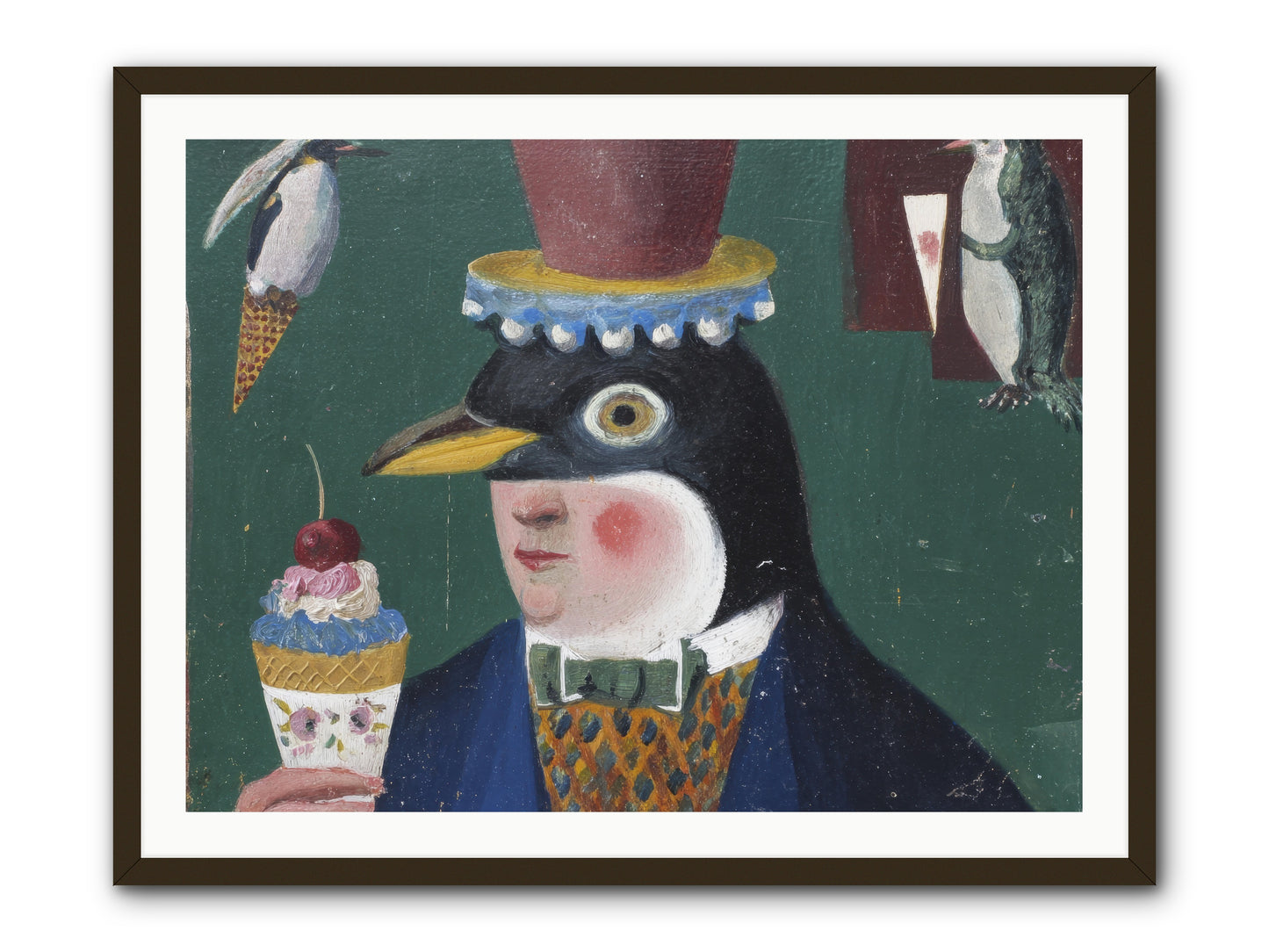 Spring’s Secret Address -- Framed Print - Black 40x30