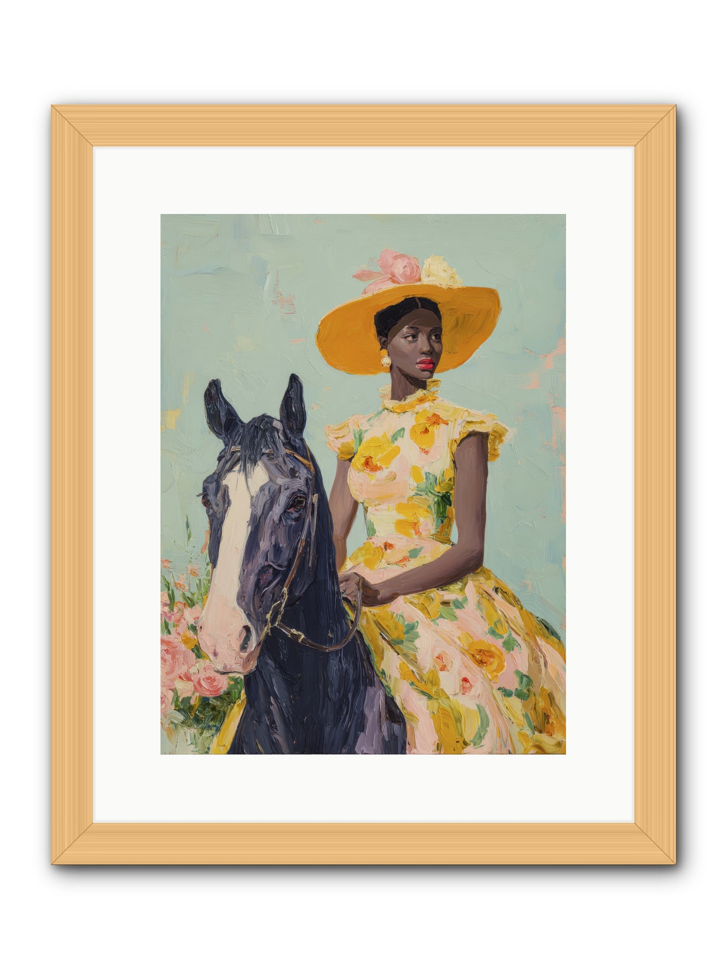 Spun from Starlight  -- Framed Print - Natural 12x16