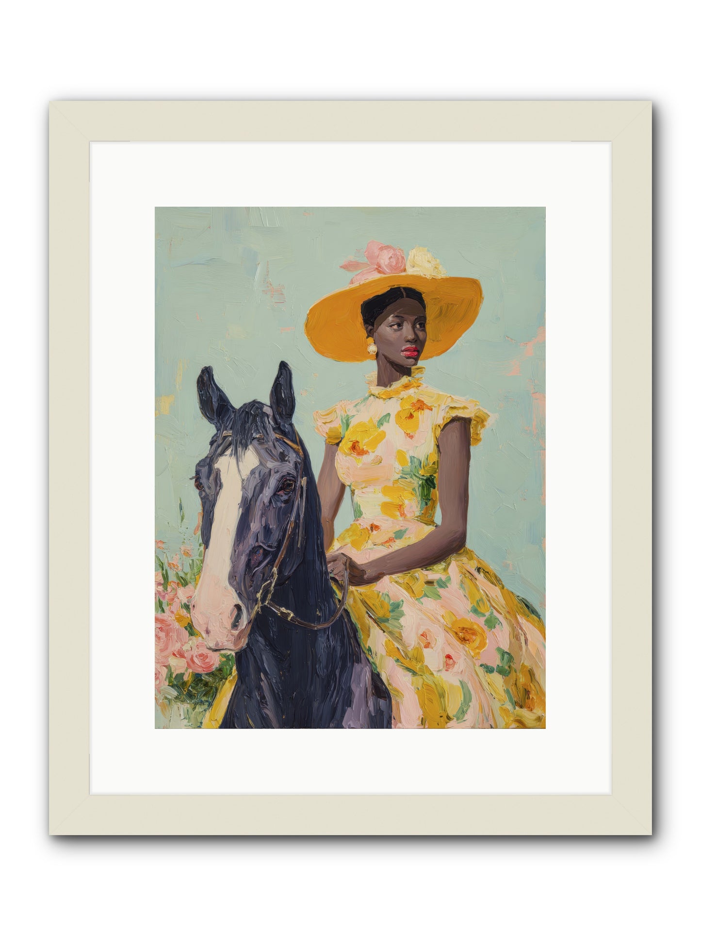 Spun from Starlight  -- Framed Print - White 12x16