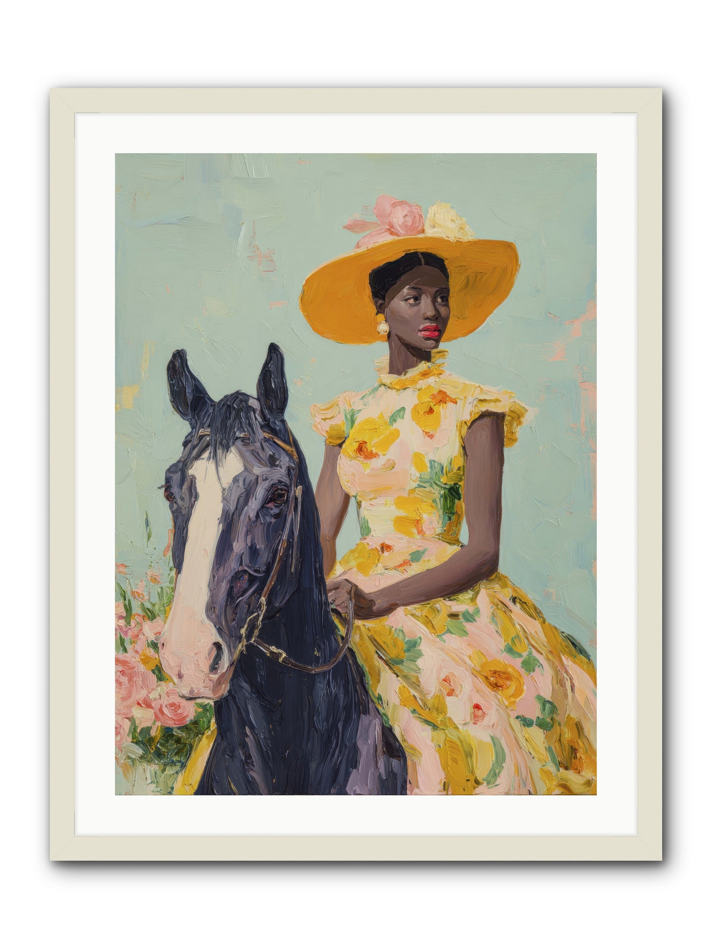 Spun from Starlight  -- Framed Print - White 24x32