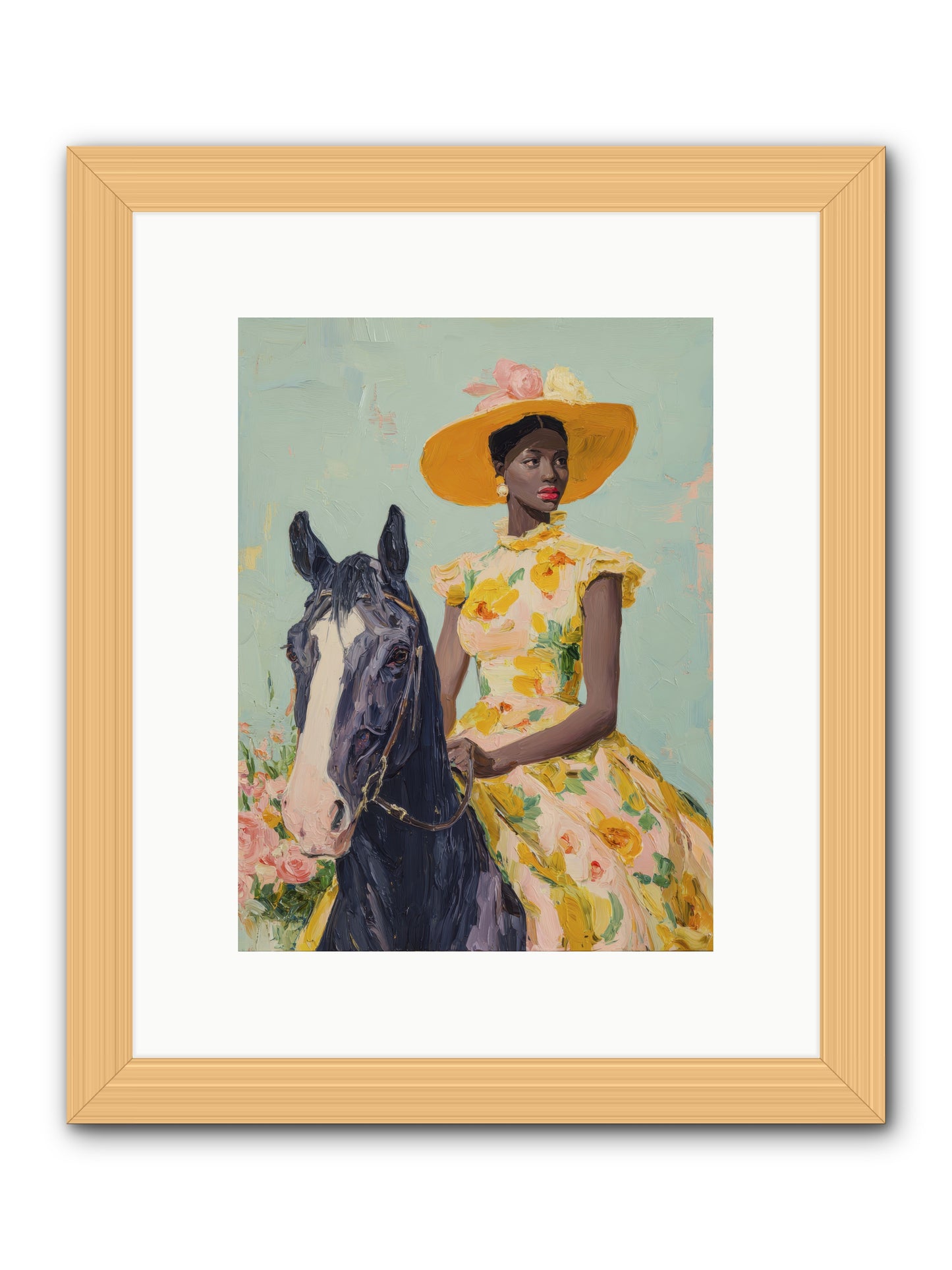 Spun from Starlight  -- Framed Print - Natural 9x12
