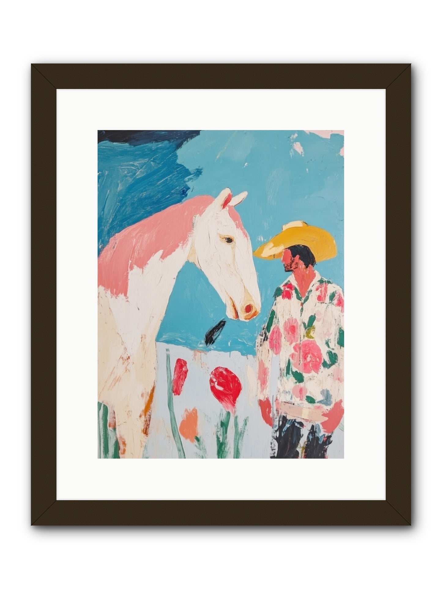 Spurs & Serenity -- Framed Print - Black 12x16