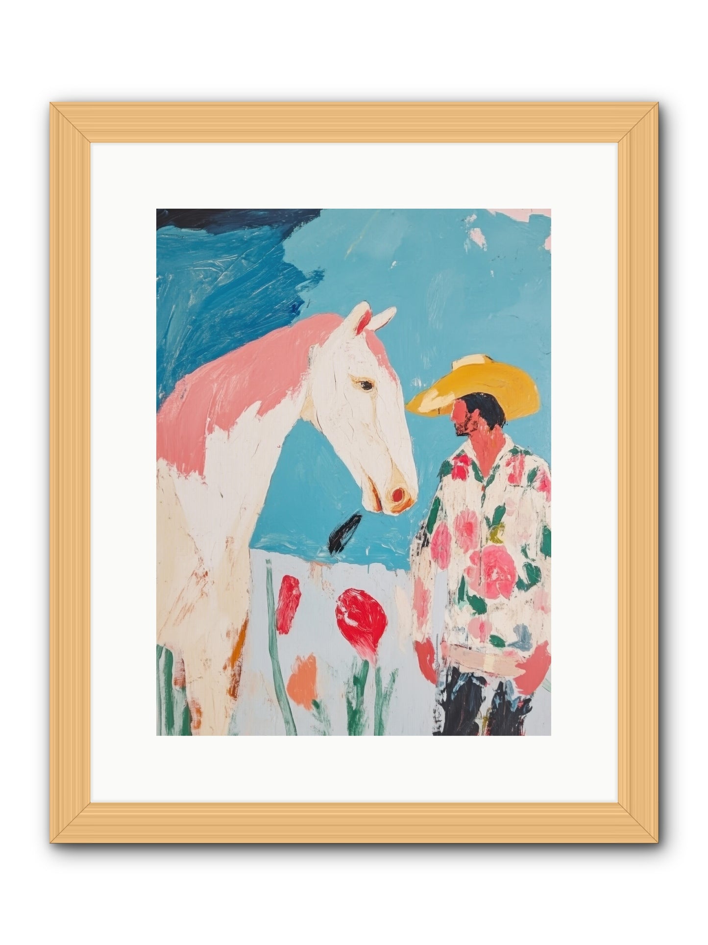 Spurs & Serenity -- Framed Print - Natural 12x16