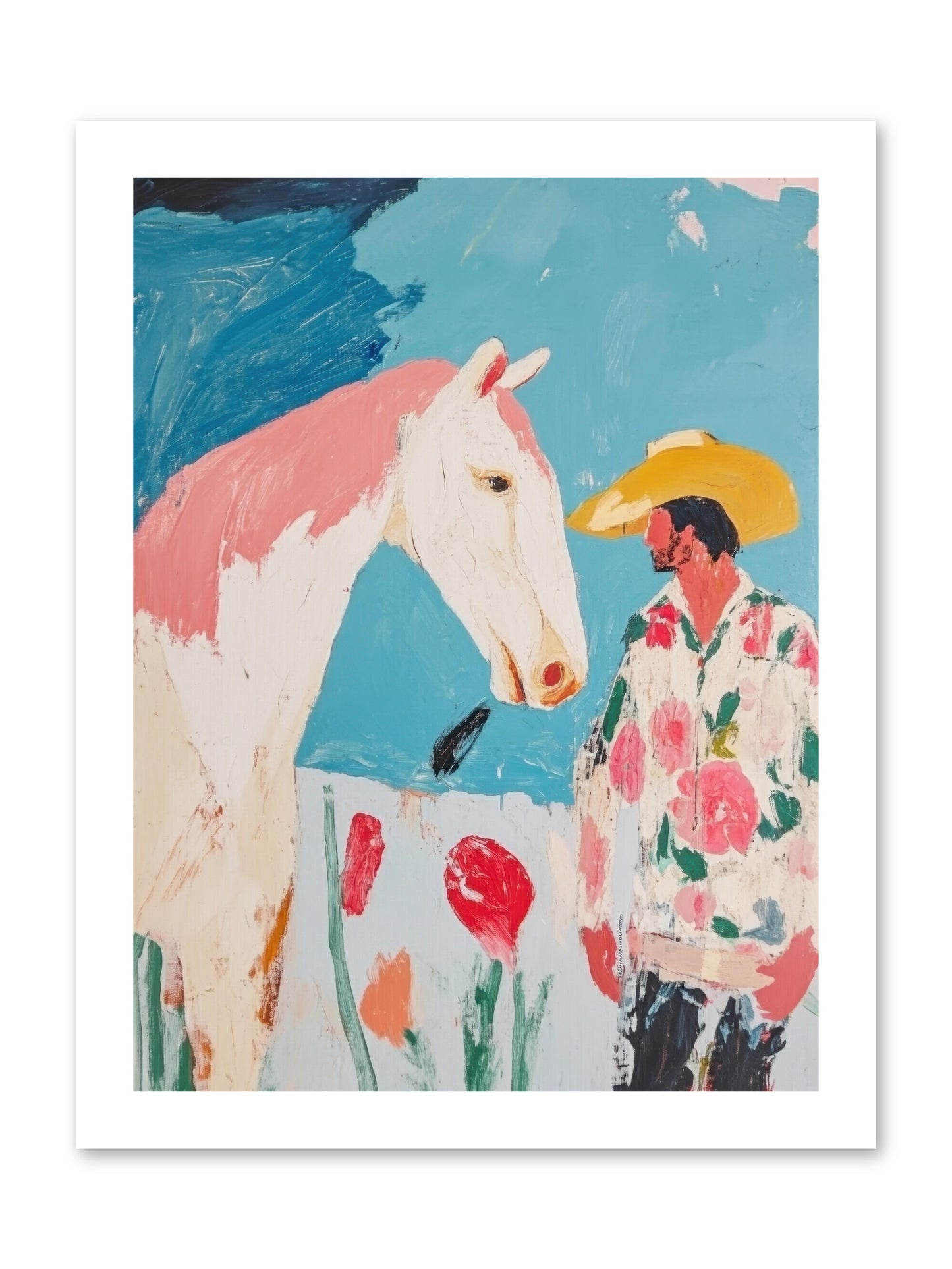Spurs & Serenity -- Paper Print 12x16