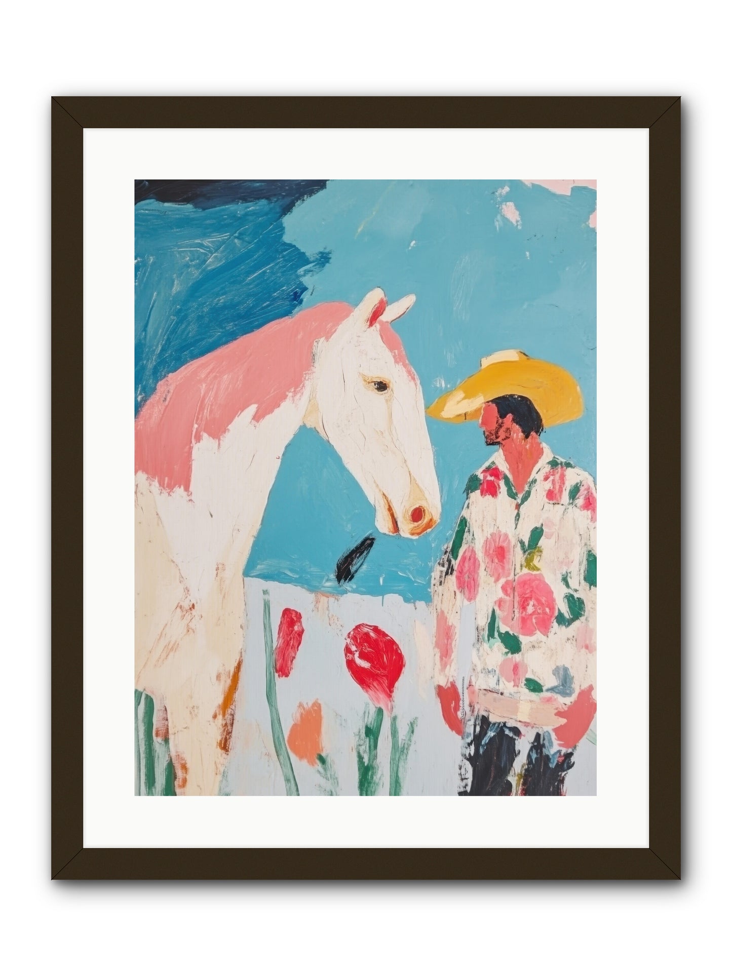 Spurs & Serenity -- Framed Print - Black 18x24