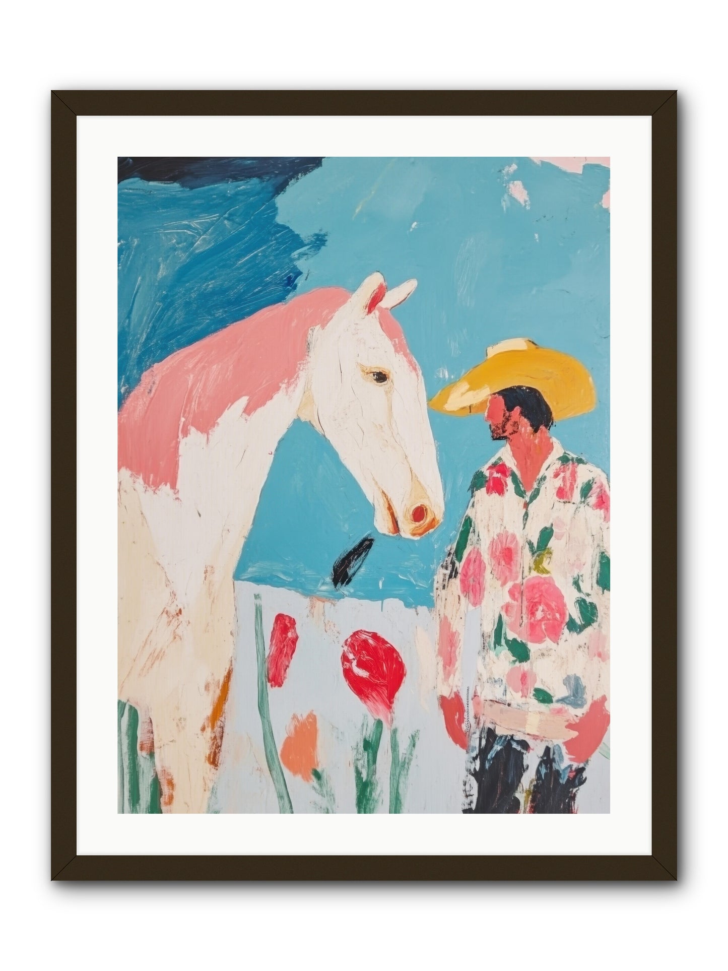 Spurs & Serenity -- Framed Print - Black 24x32