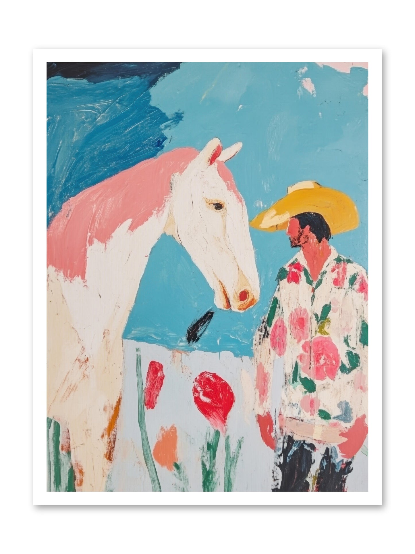 Spurs & Serenity -- Loose Canvas Print 24x32