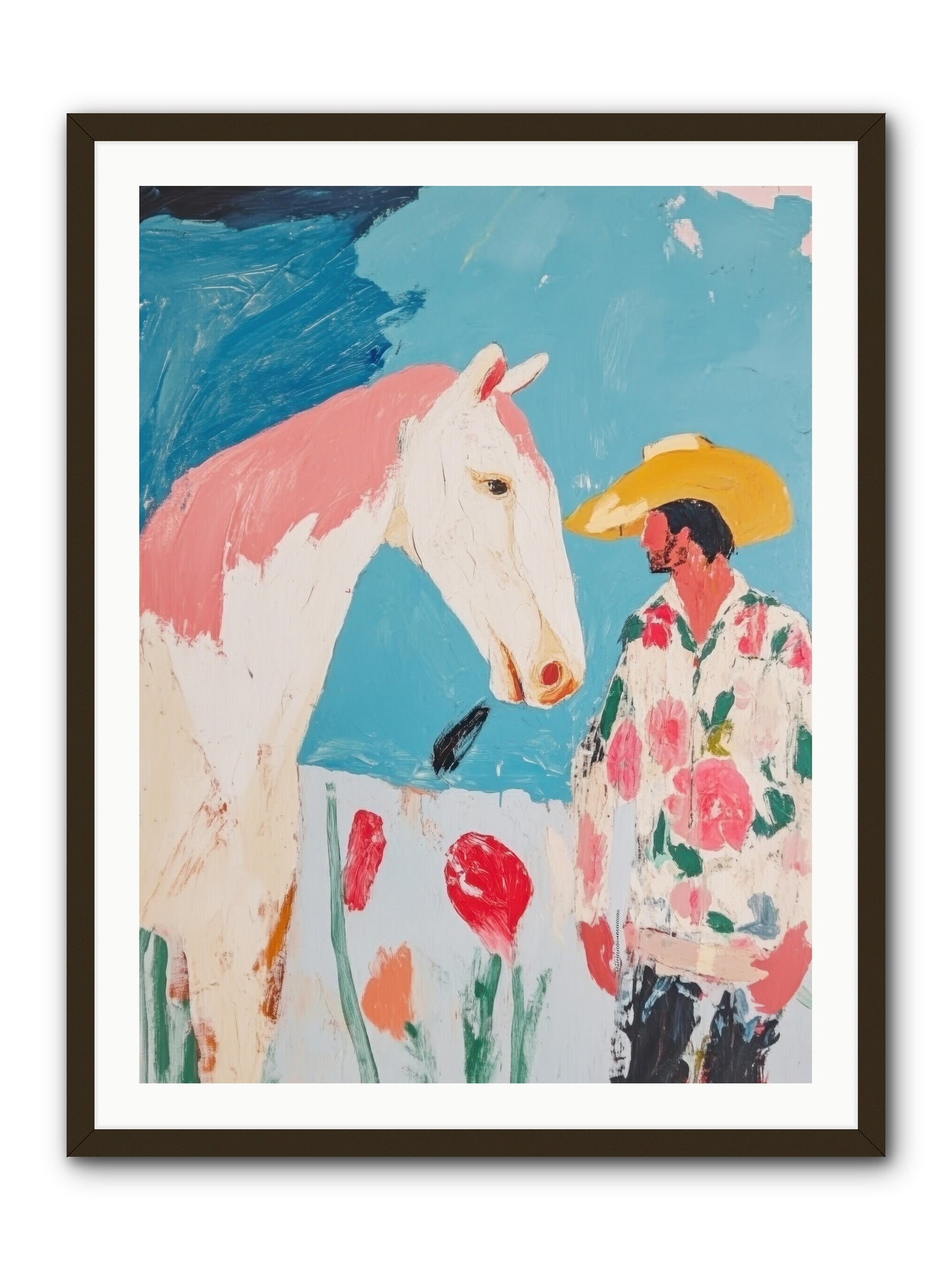Spurs & Serenity -- Framed Print - Black 30x40