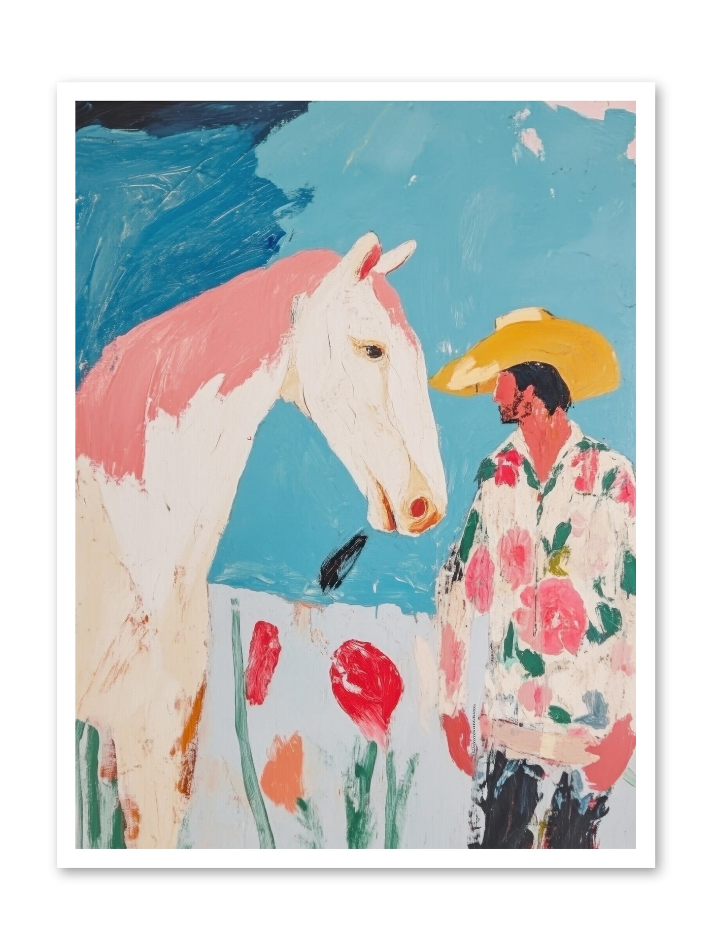 Spurs & Serenity -- Loose Canvas Print 30x40