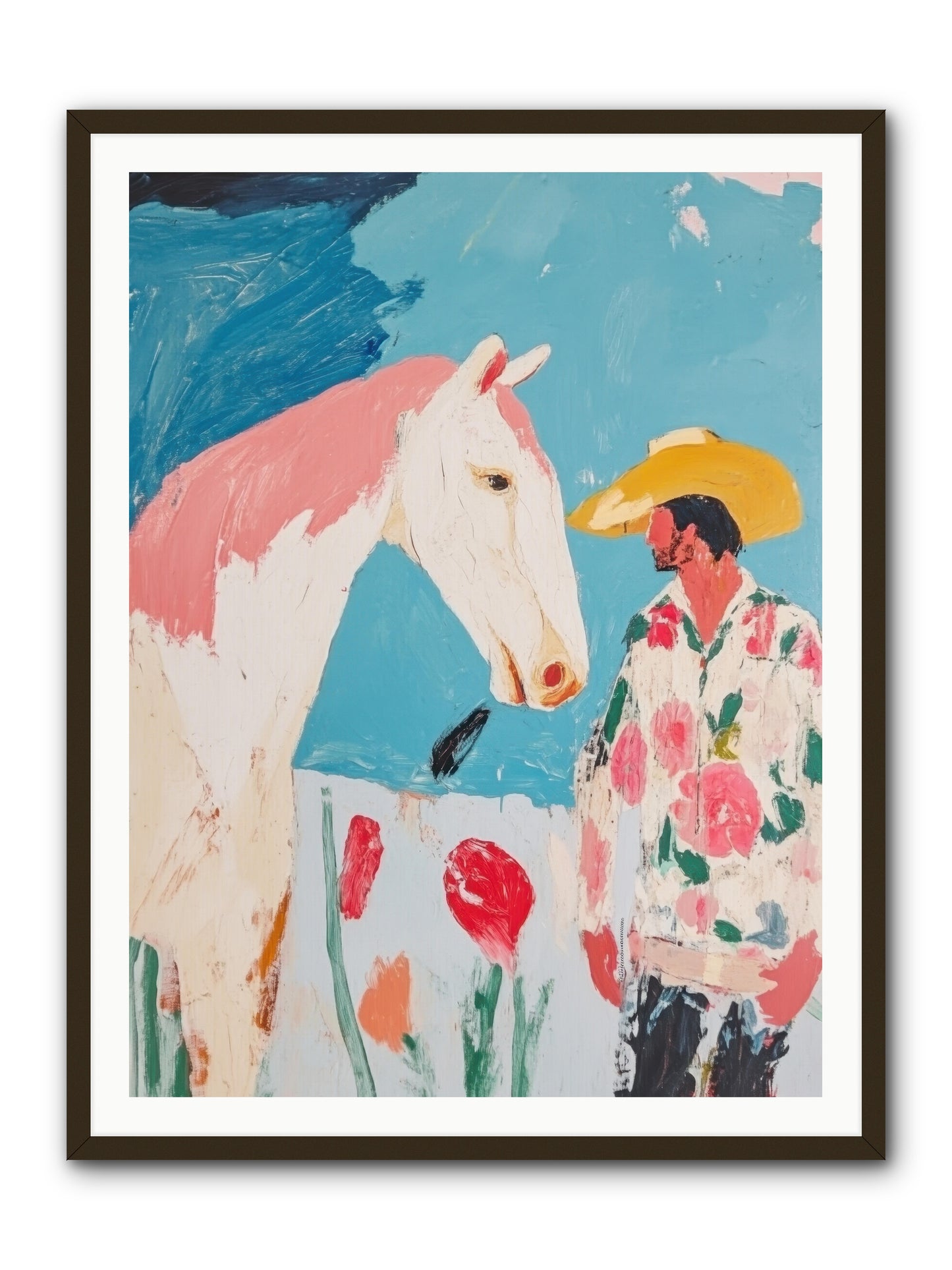 Spurs & Serenity -- Framed Print - Black 36x48
