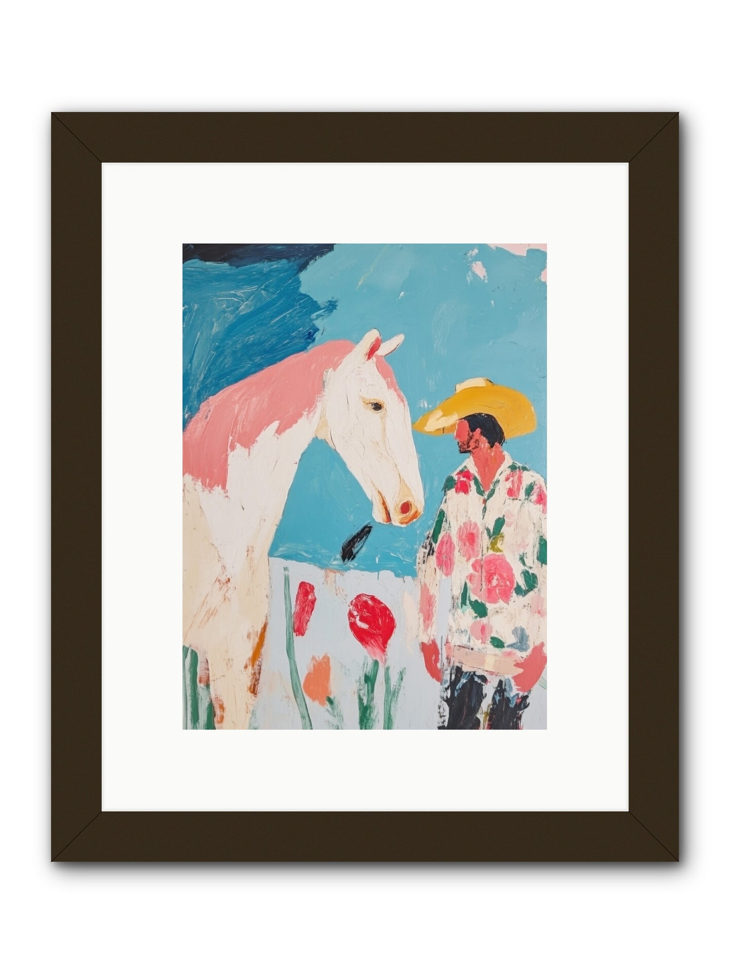 Spurs & Serenity -- Framed Print - Black 9x12