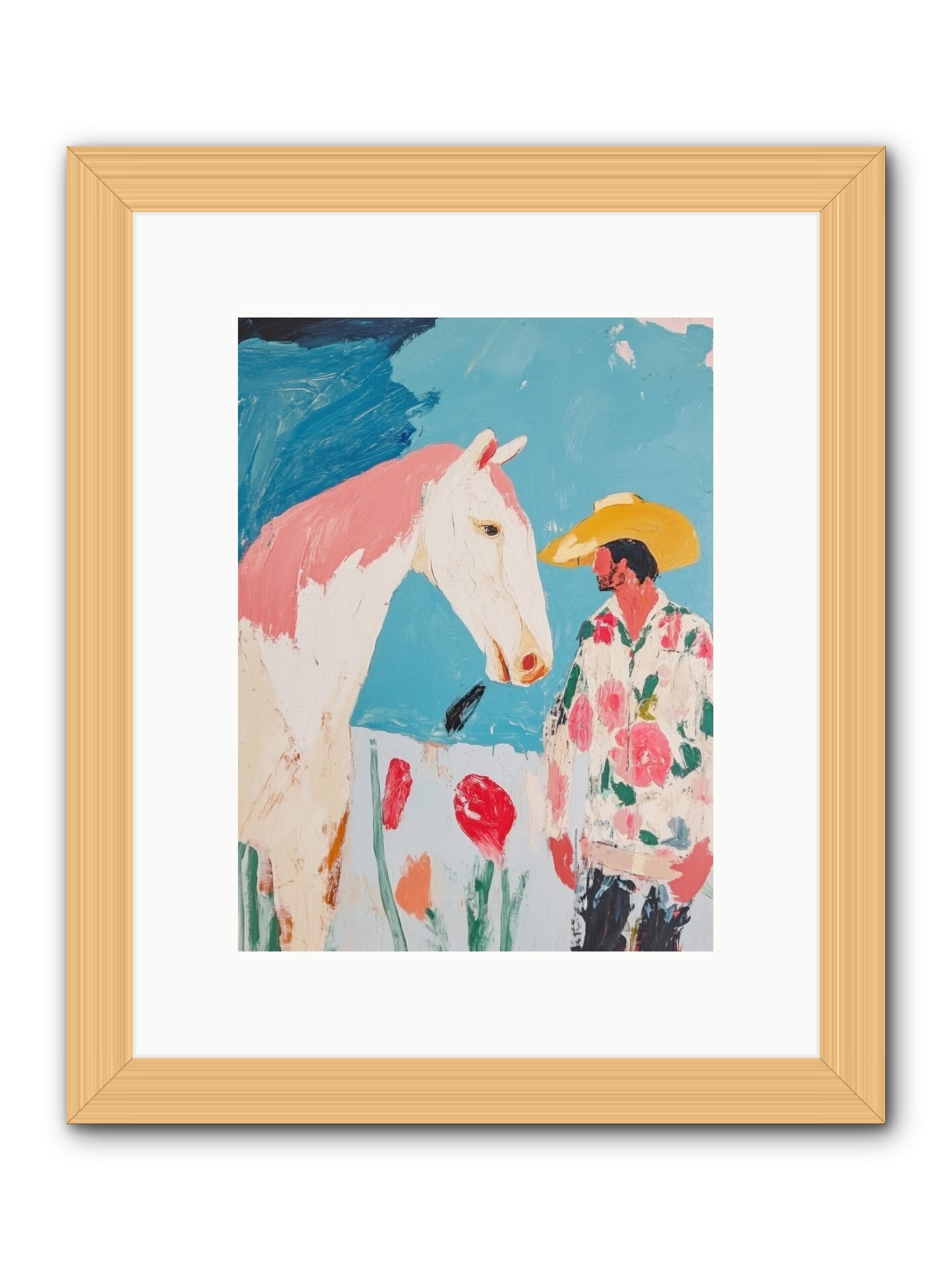 Spurs & Serenity -- Framed Print - Natural 9x12