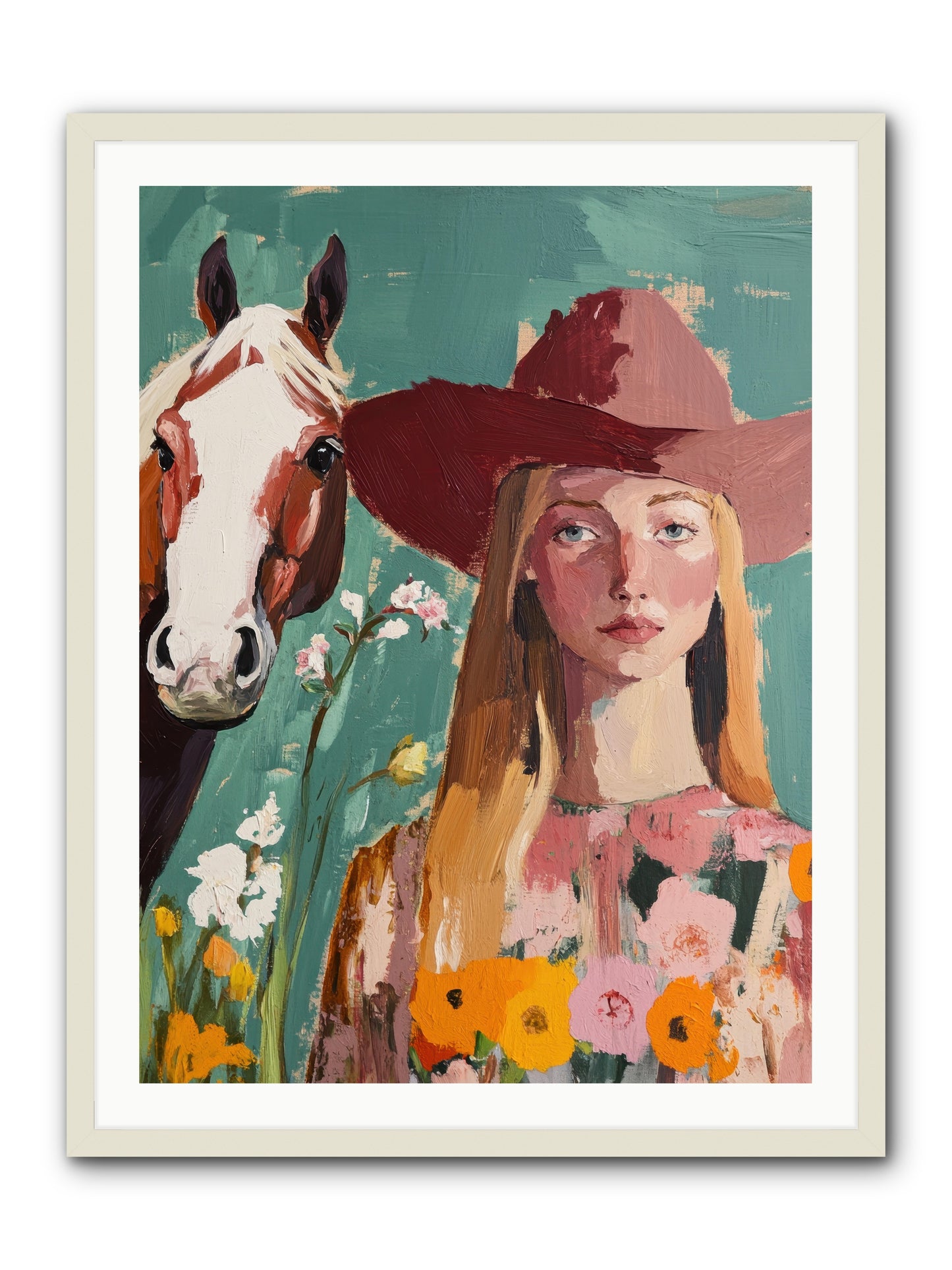 Stardust Inheritance -- Framed Print - White 30x40