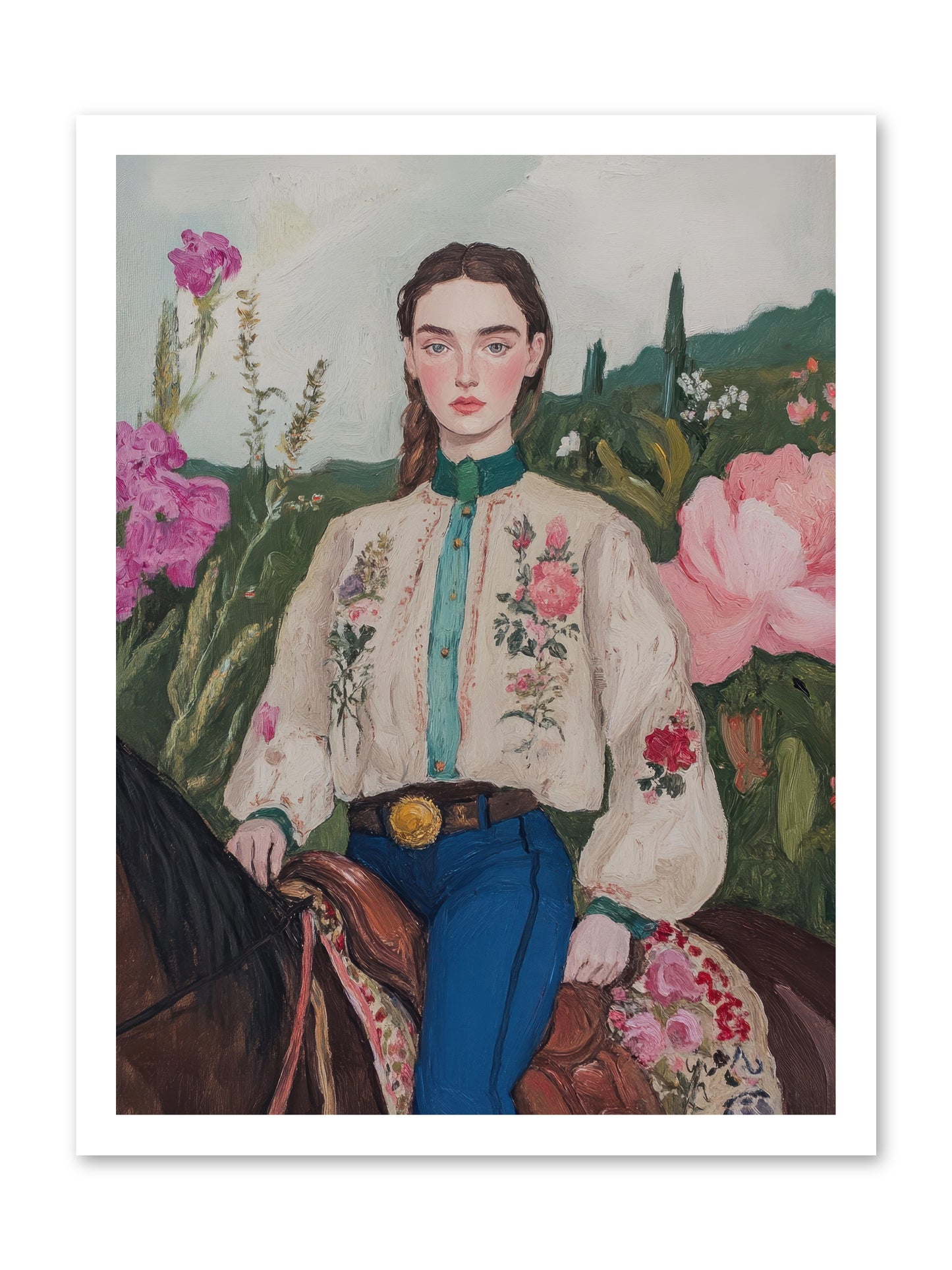 Starlit Lasso -- Loose Canvas Print 18x24