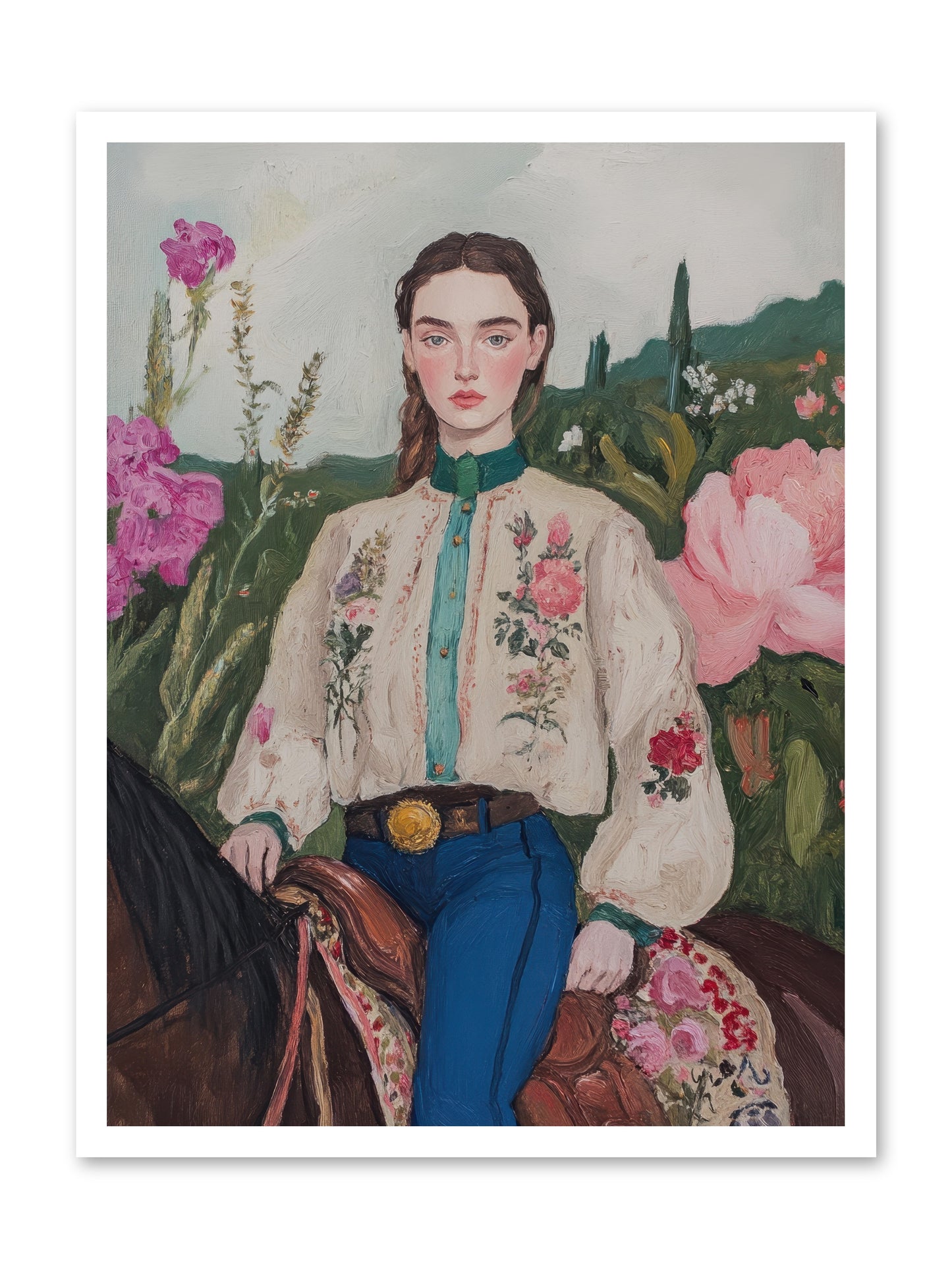 Starlit Lasso -- Loose Canvas Print 24x32