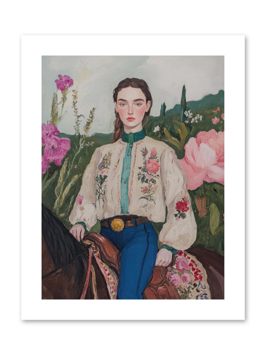 Starlit Lasso -- Paper Print 9x12