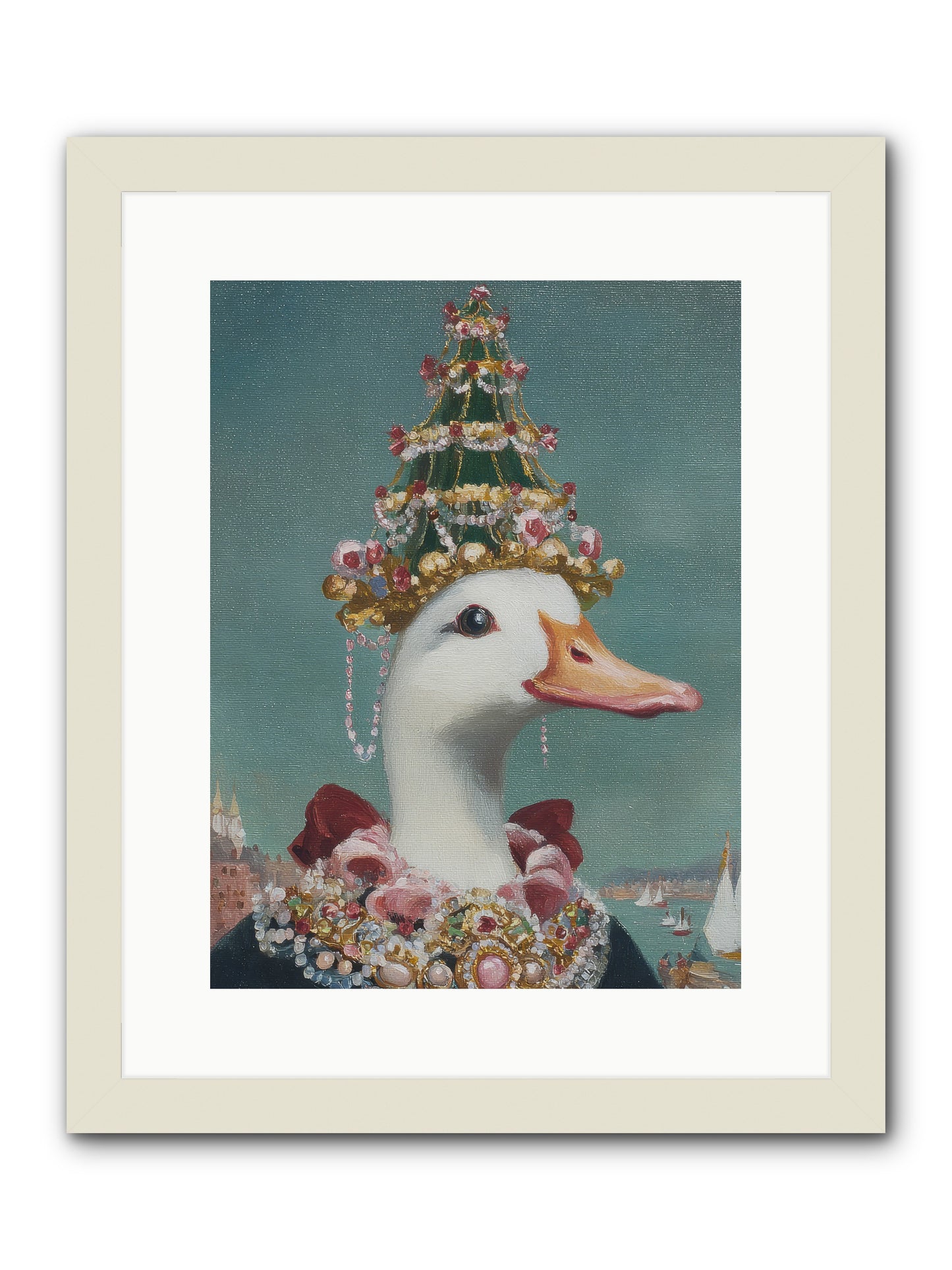 Starlit Majesty -- Framed Print - White 12x16