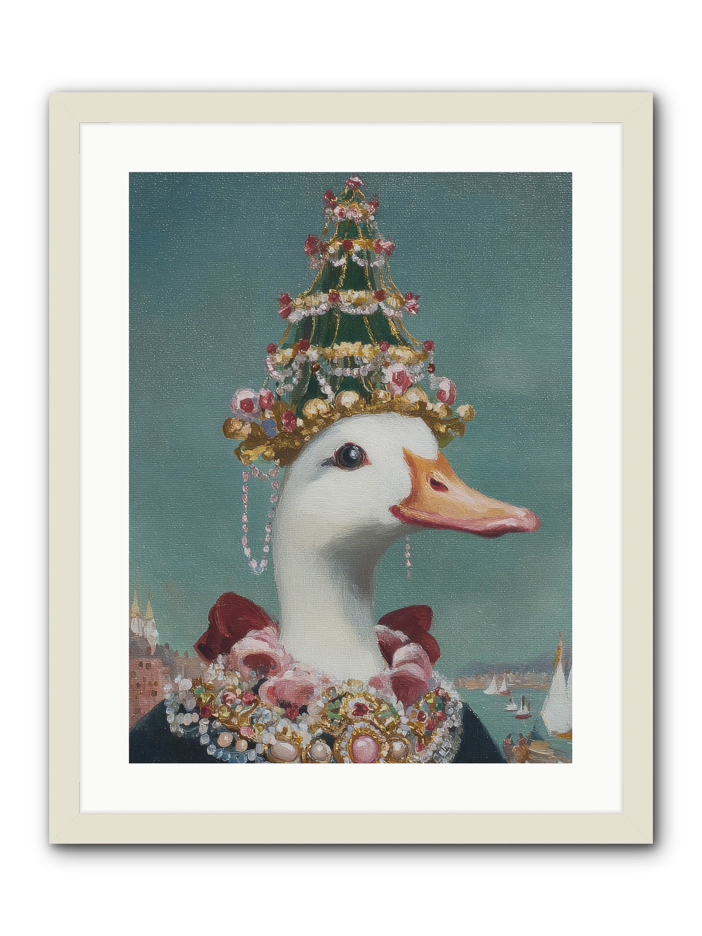 Starlit Majesty -- Framed Print - White 18x24