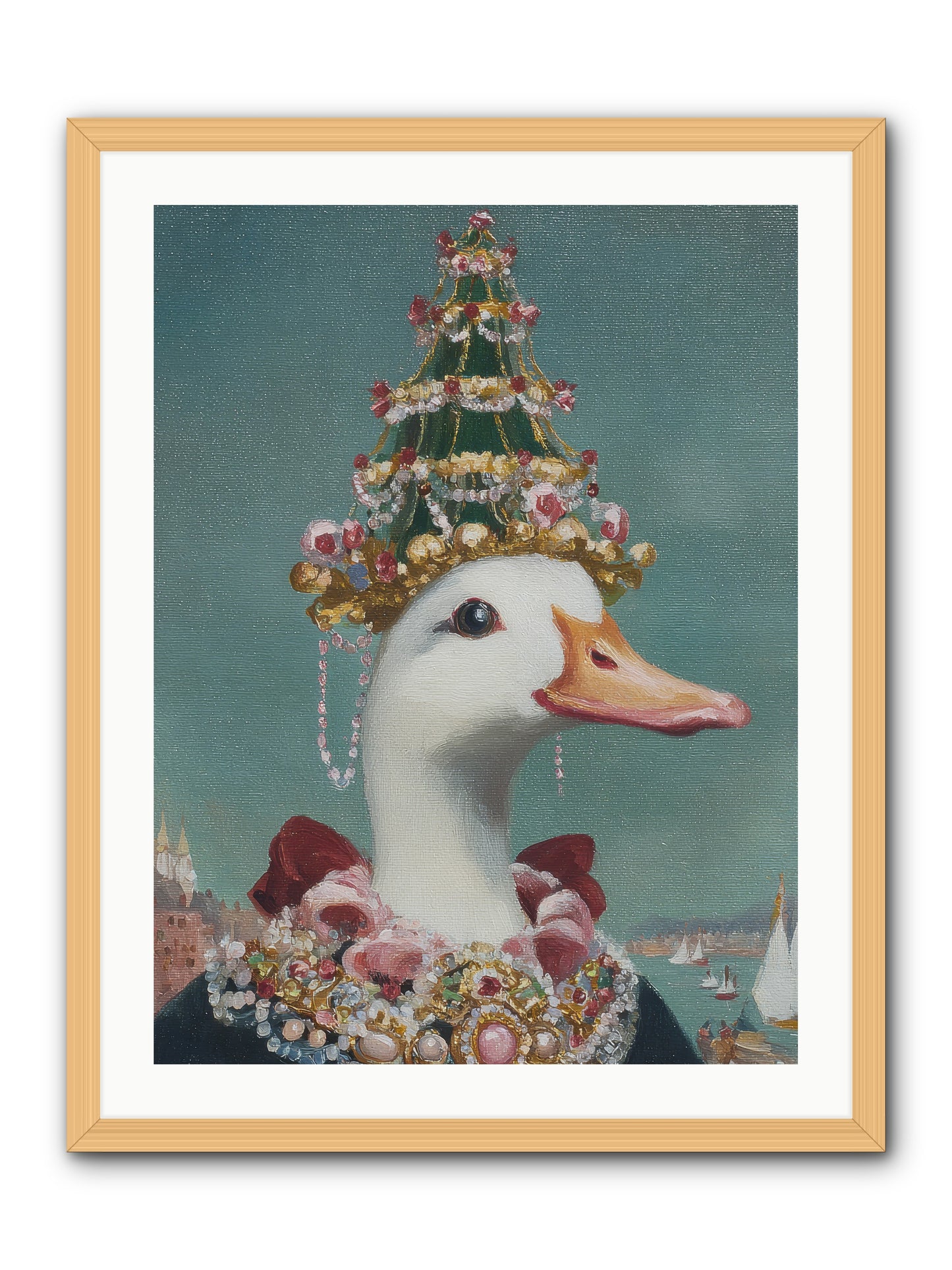 Starlit Majesty -- Framed Print - Natural 24x32