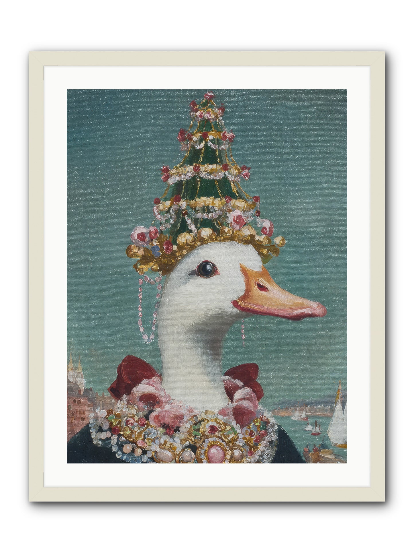Starlit Majesty -- Framed Print - White 24x32