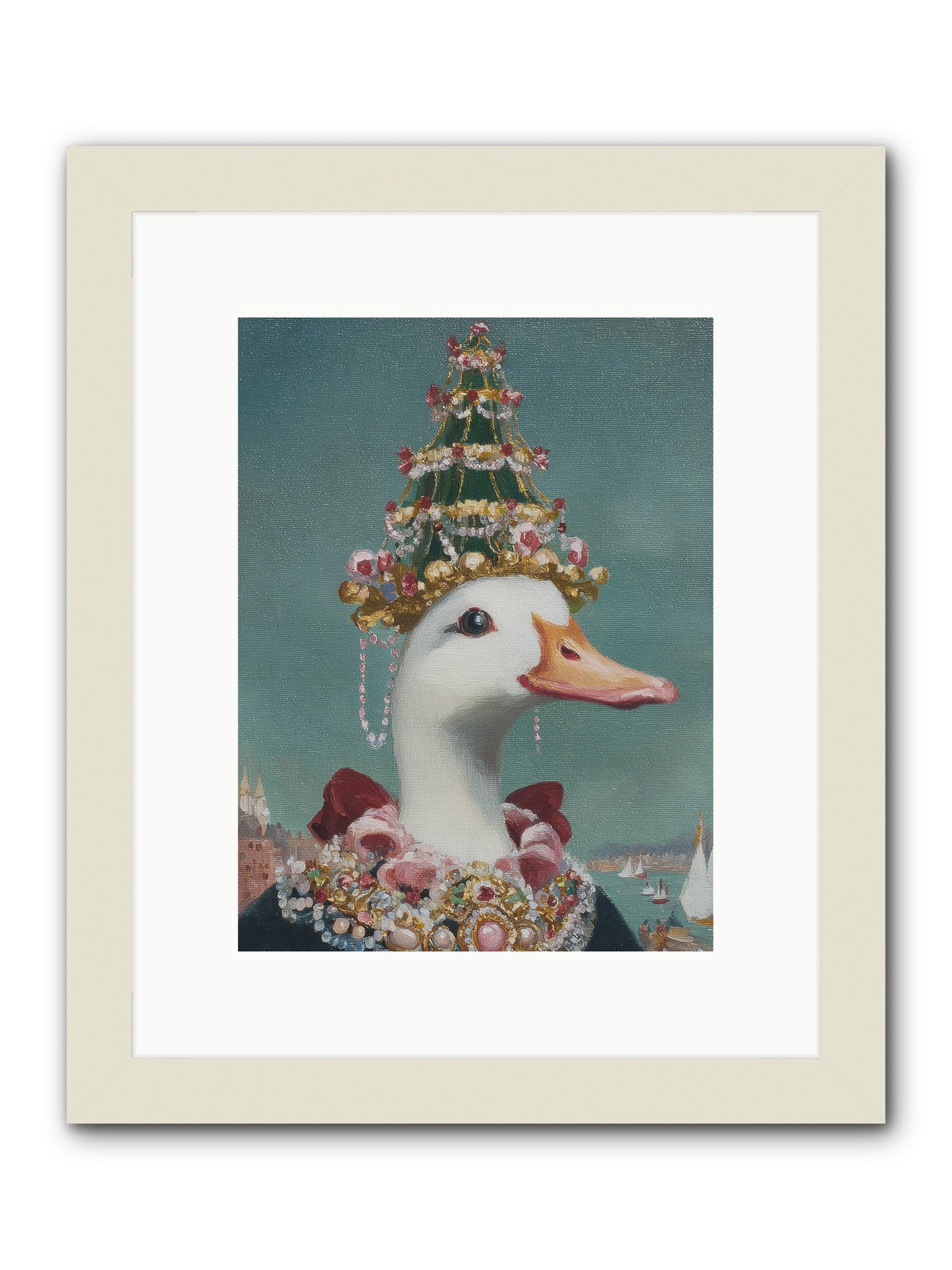 Starlit Majesty -- Framed Print - White 9x12