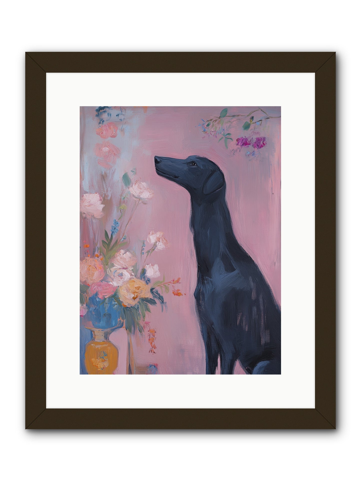 Stars and Love -- Framed Print - Black 12x16