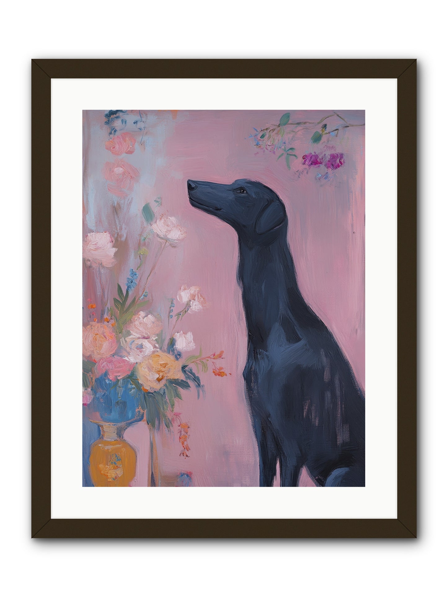 Stars and Love -- Framed Print - Black 18x24