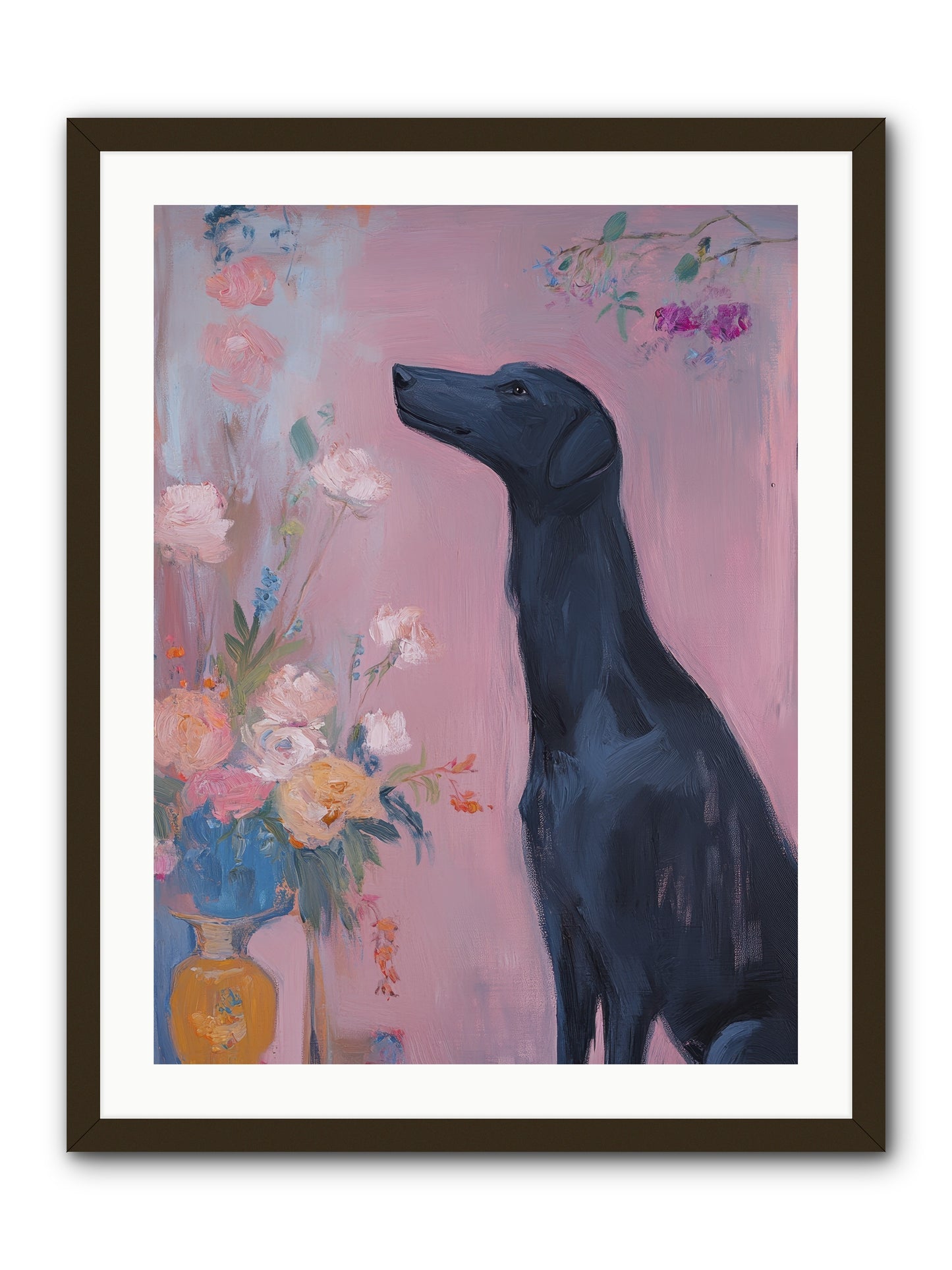 Stars and Love -- Framed Print - Black 24x32