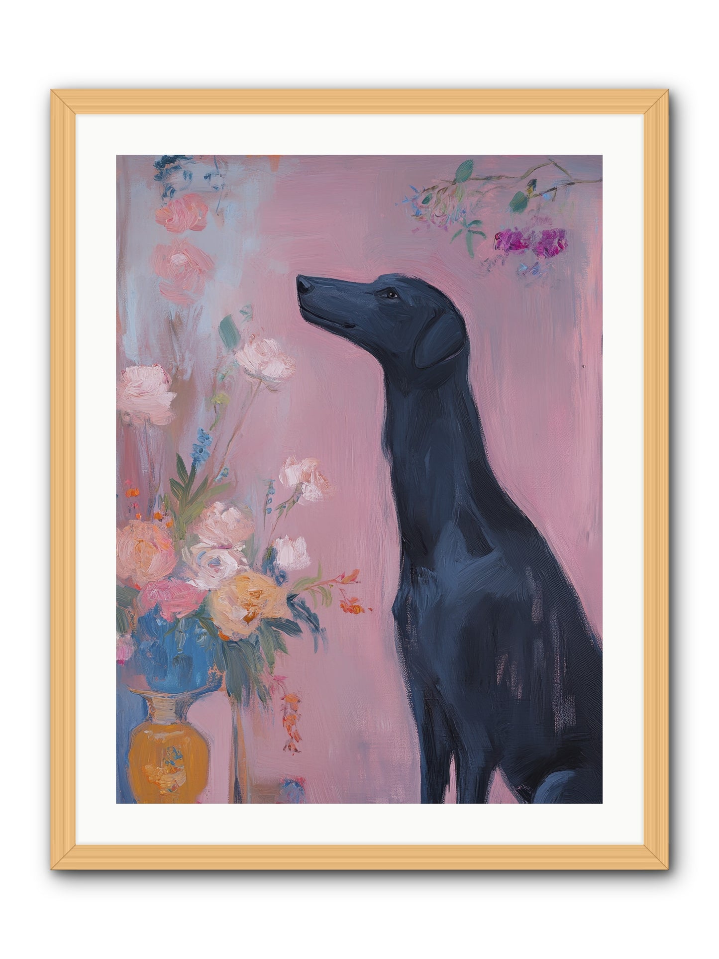 Stars and Love -- Framed Print - Natural 24x32