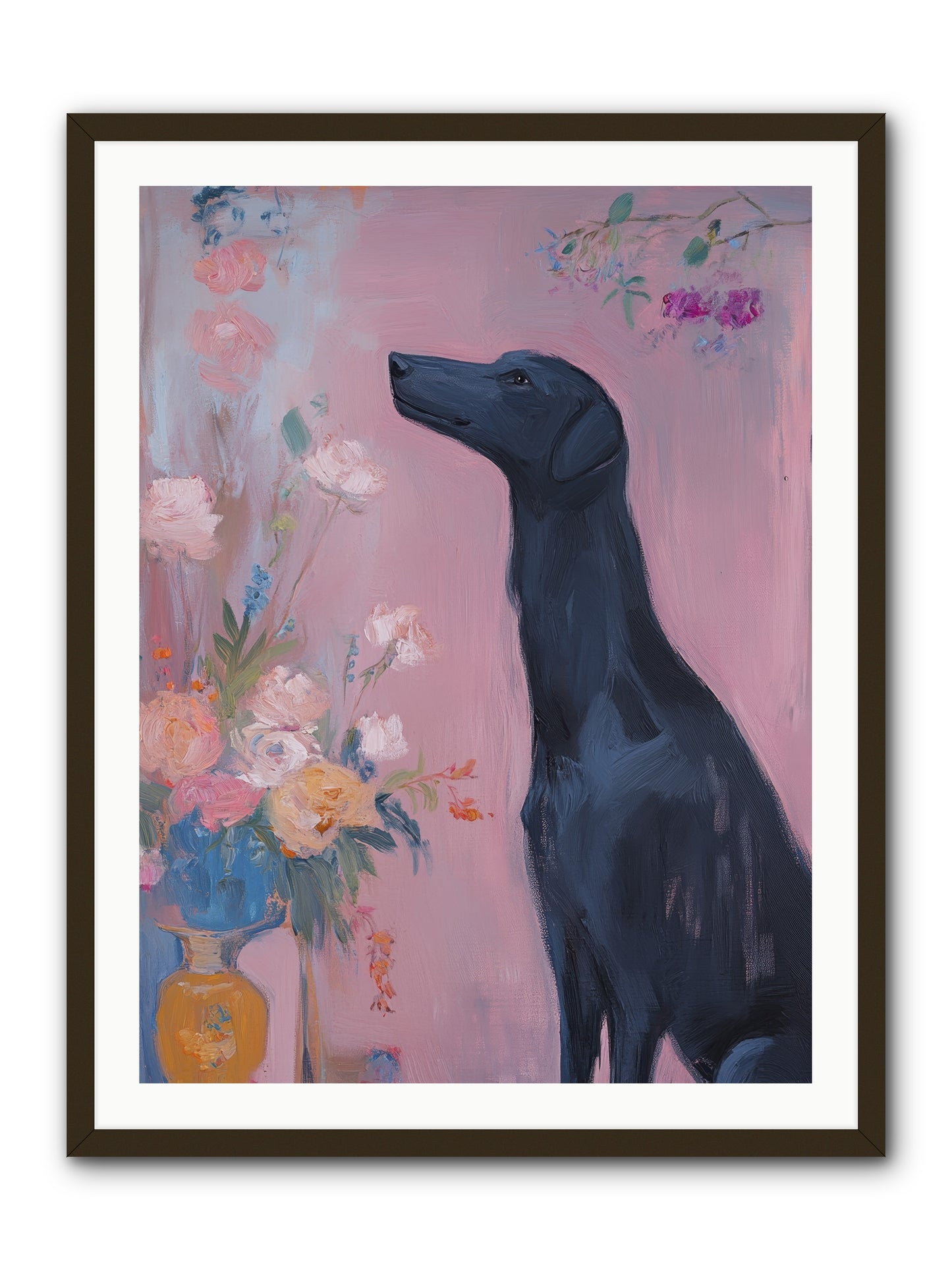 Stars and Love -- Framed Print - Black 30x40