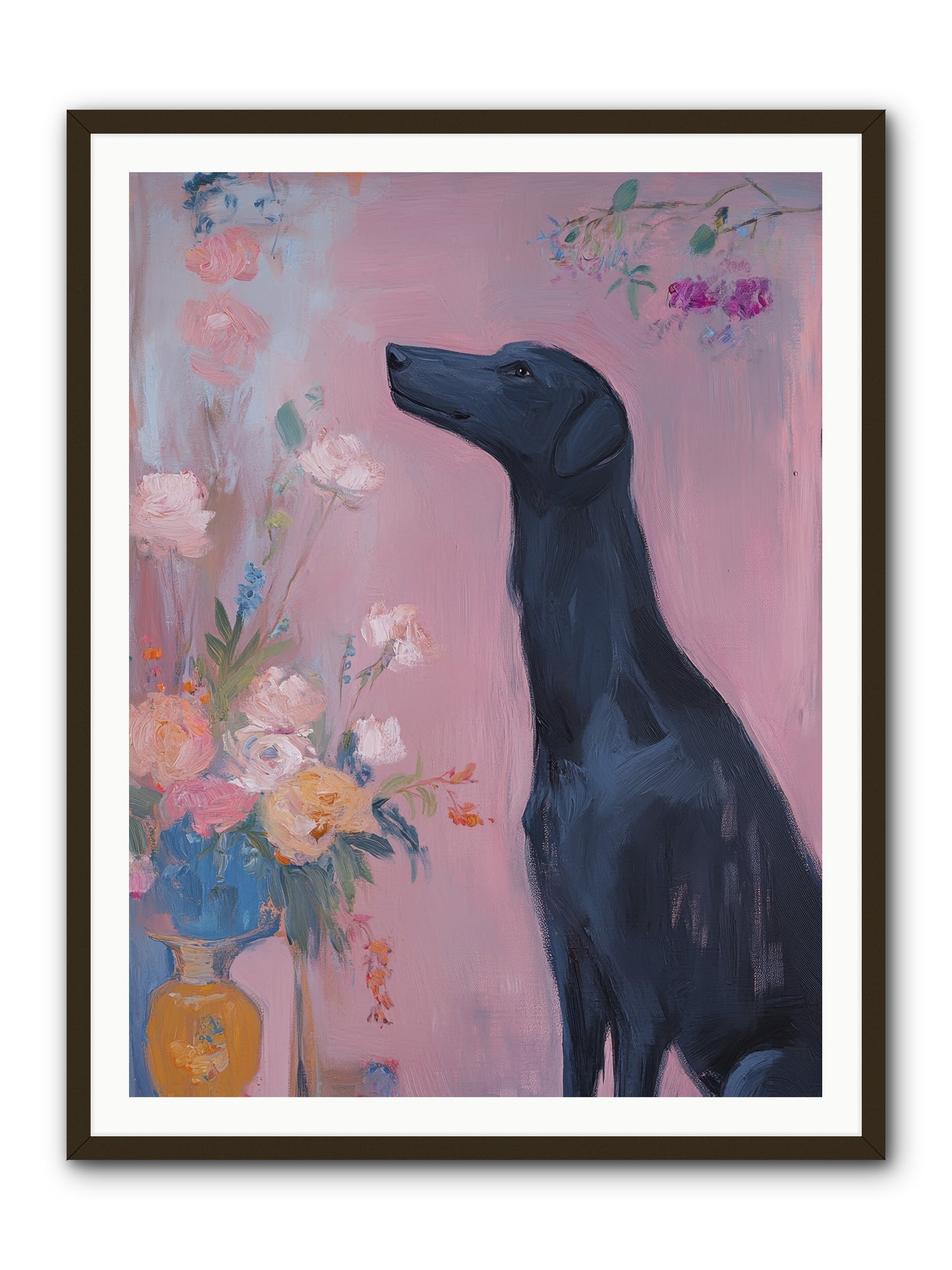 Stars and Love -- Framed Print - Black 36x48