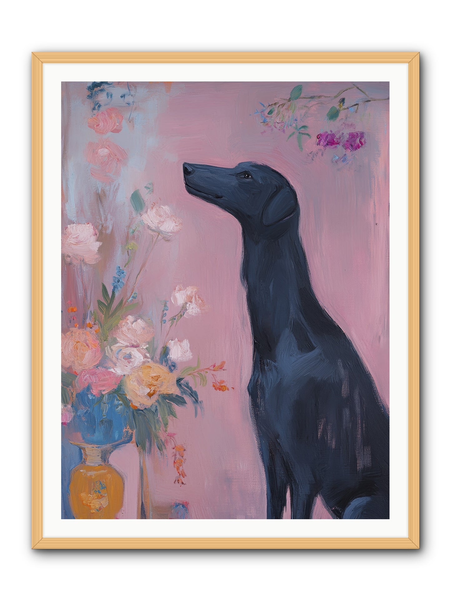 Stars and Love -- Framed Print - Natural 36x48