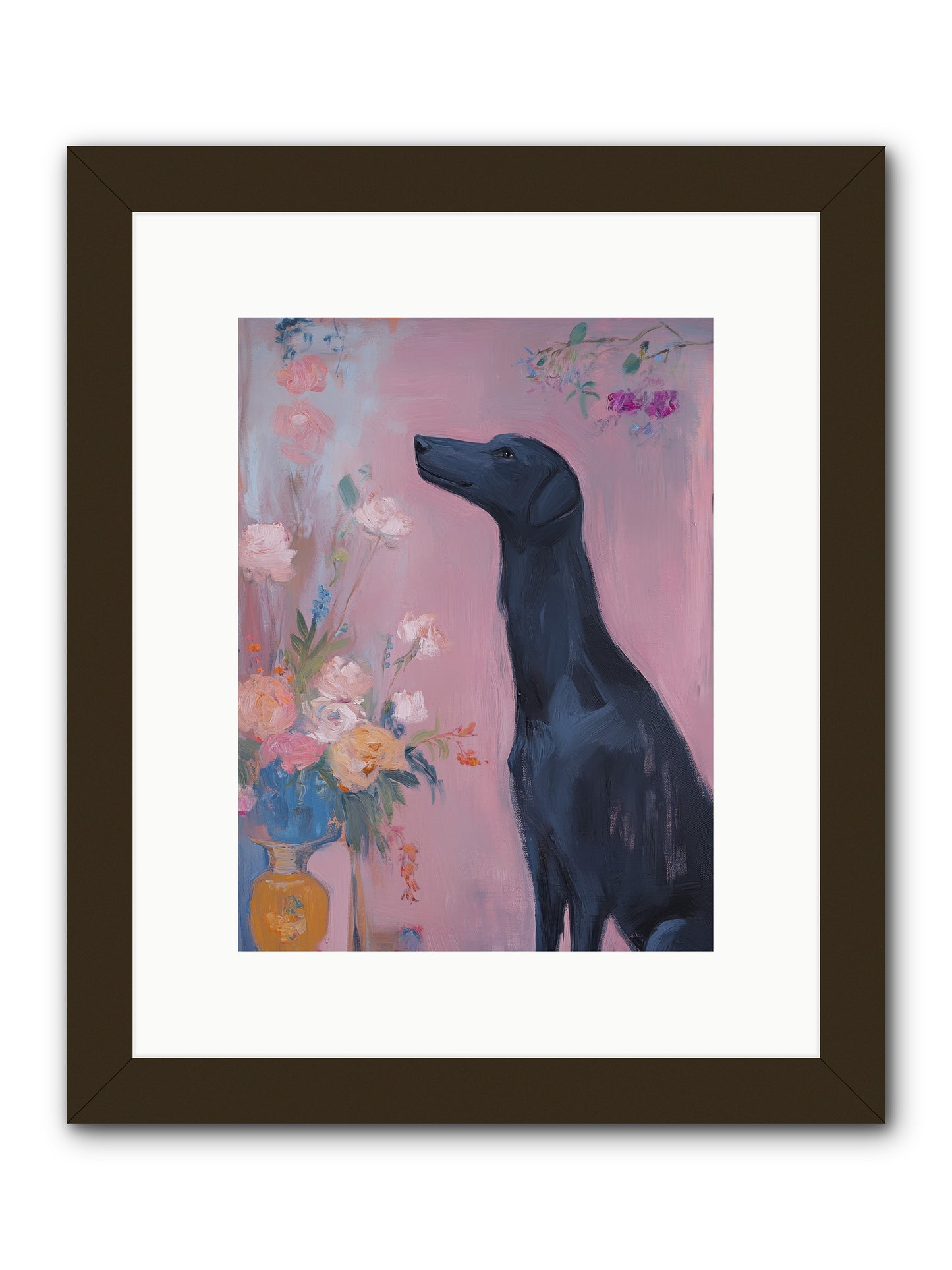 Stars and Love -- Framed Print - Black 9x12