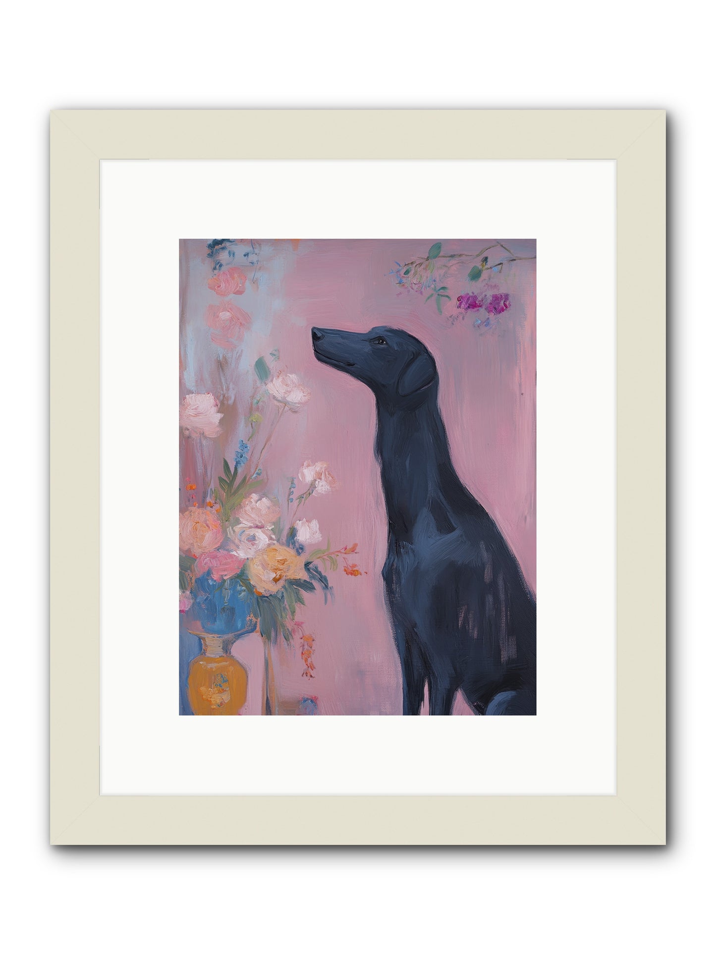 Stars and Love -- Framed Print - White 9x12